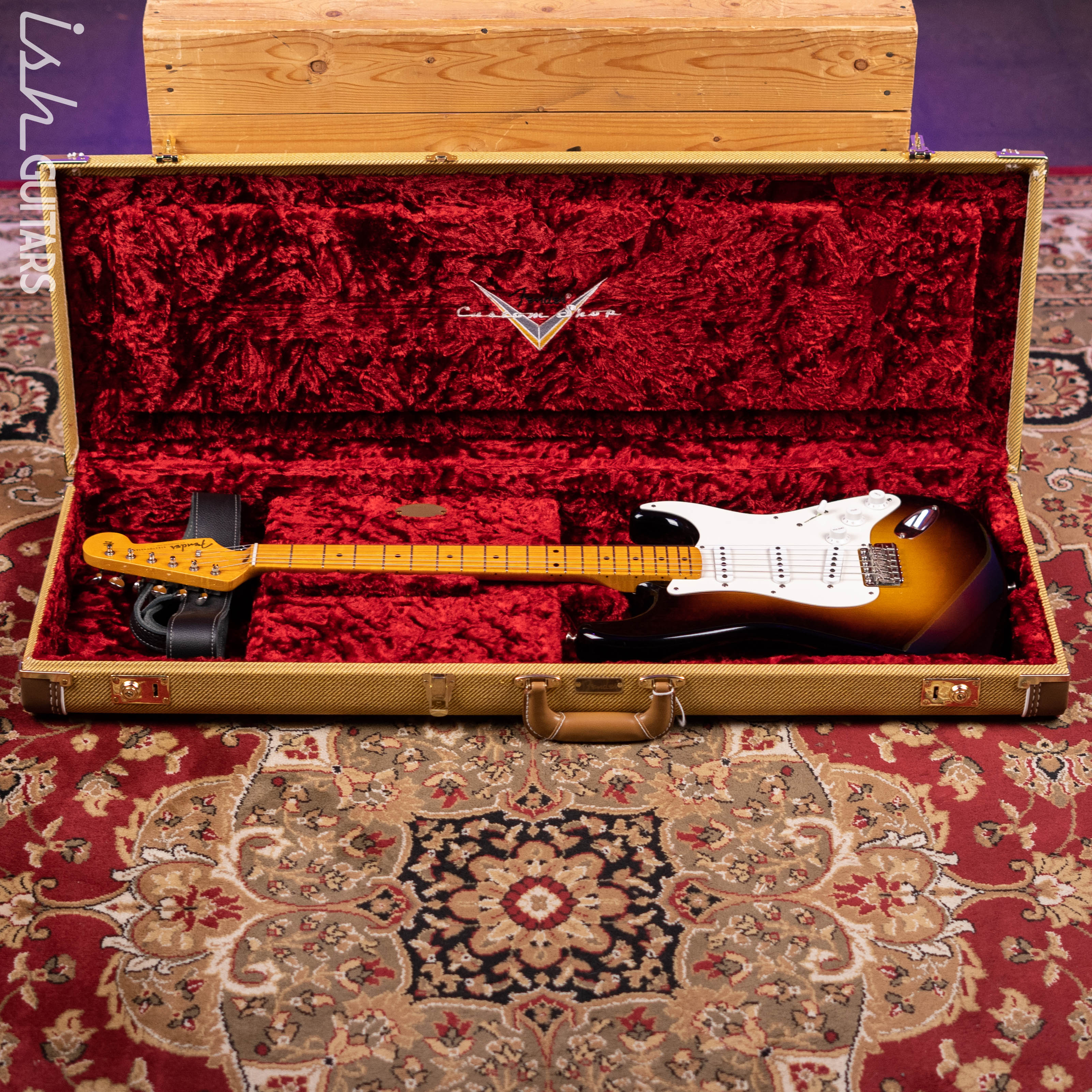 2021 Fender Custom ‘56 Shop Stratocaster Lush Closet Classic 2 Color Sunburst - Image 17