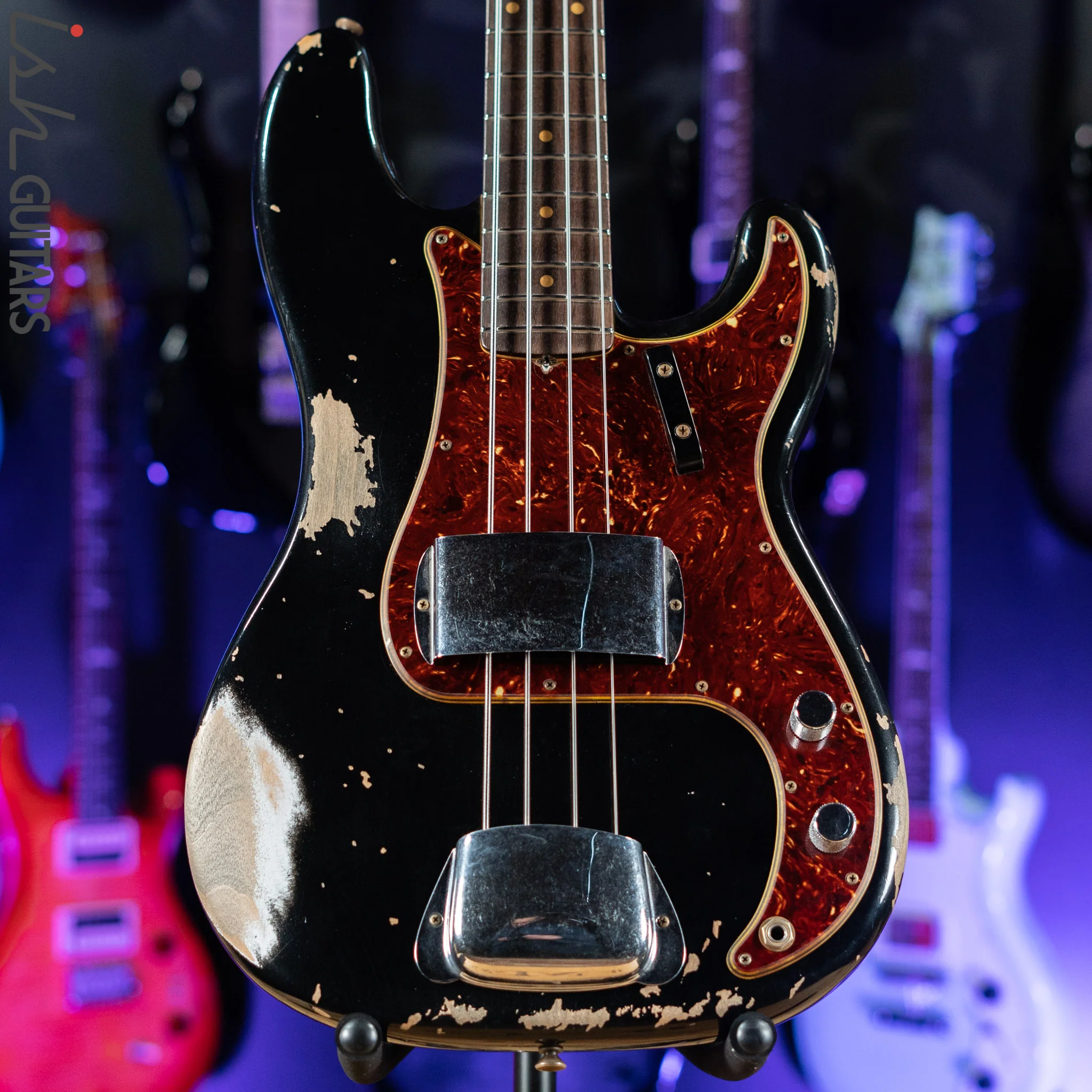 2021 Fender Custom Shop '60 Precision Bass Heavy Relic Black