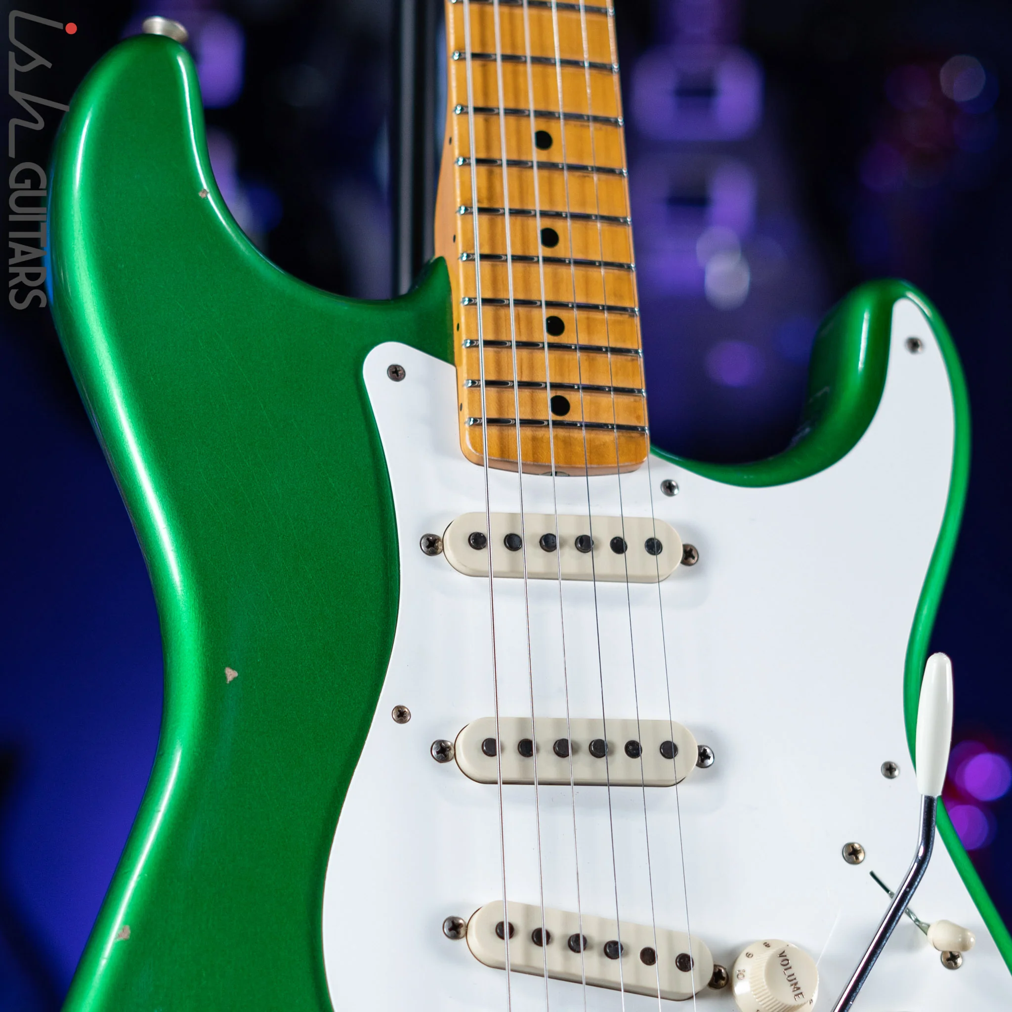2021 Fender LTD ‘58 Stratocaster Journeyman Candy Green Relic - Image 3