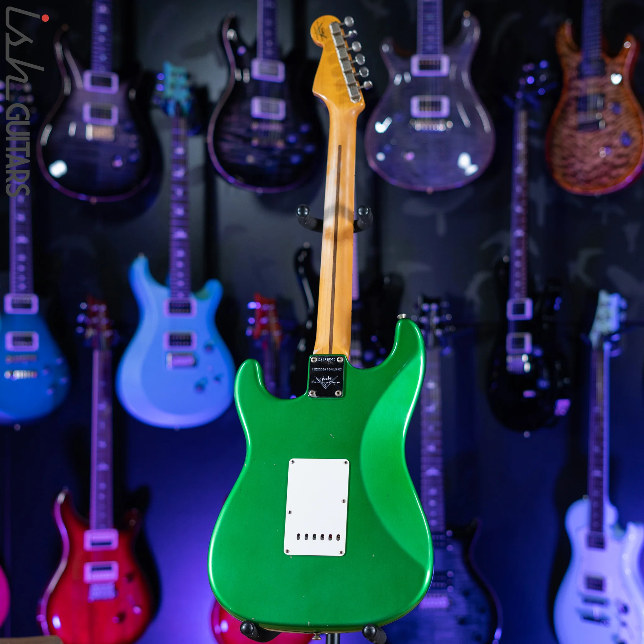 2021 Fender LTD ‘58 Stratocaster Journeyman Candy Green Relic - Image 6