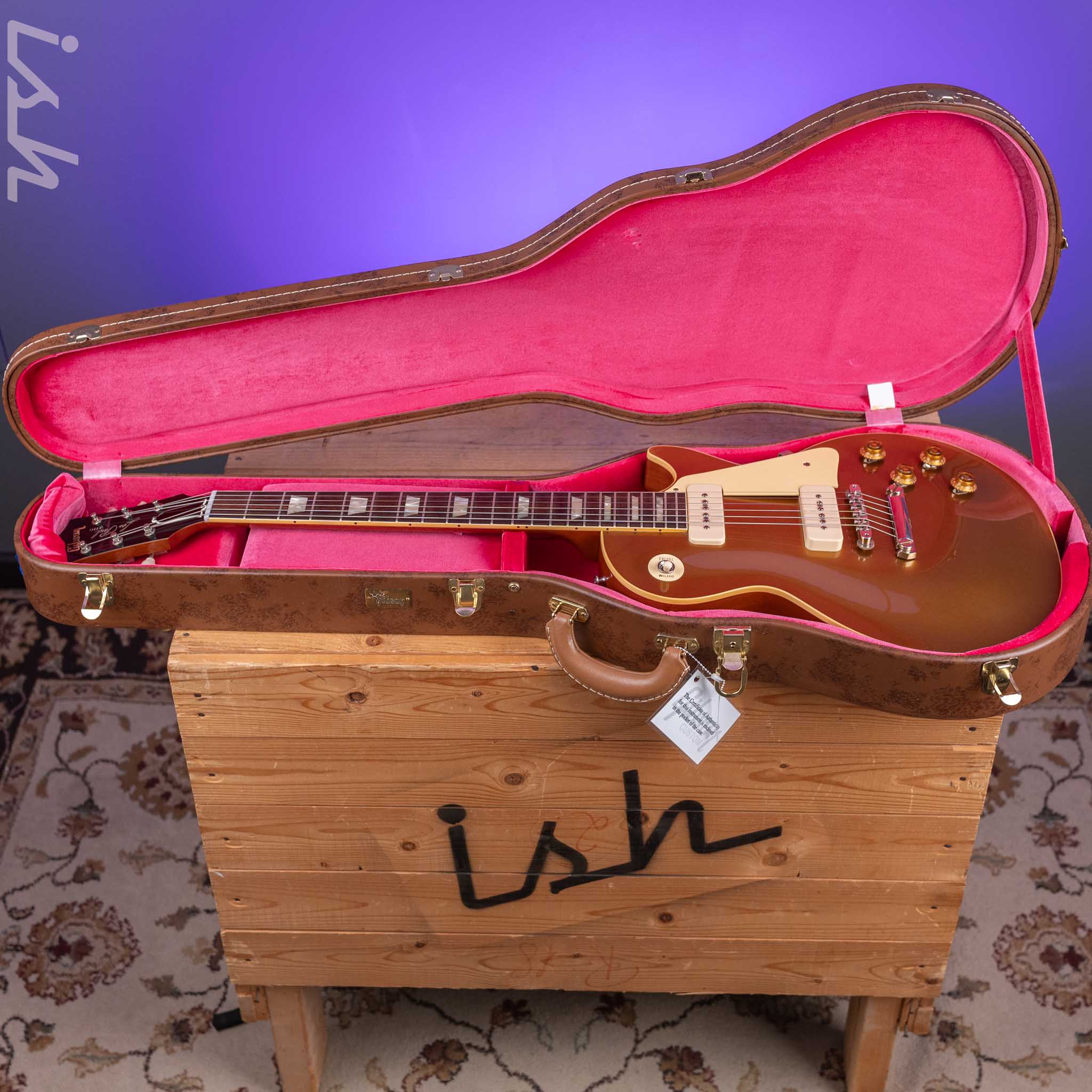 2021 Gibson Custom 1956 Les Paul Goldtop Reissue VOS Double Gold - Image 22