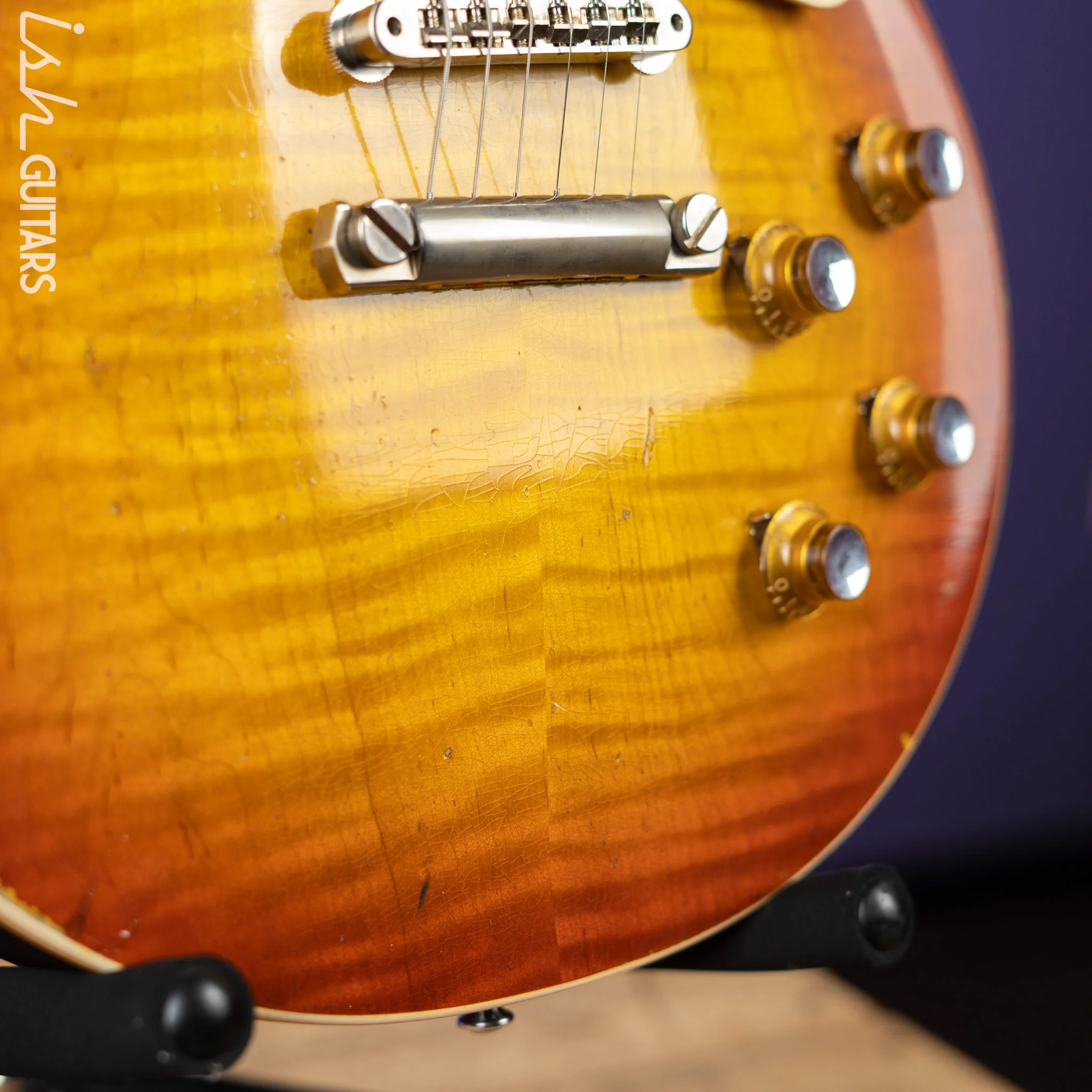 2021 Gibson Custom 1960 Les Paul Standard Murphy Lab Tangerine Burst Heavy Aged - Image 7