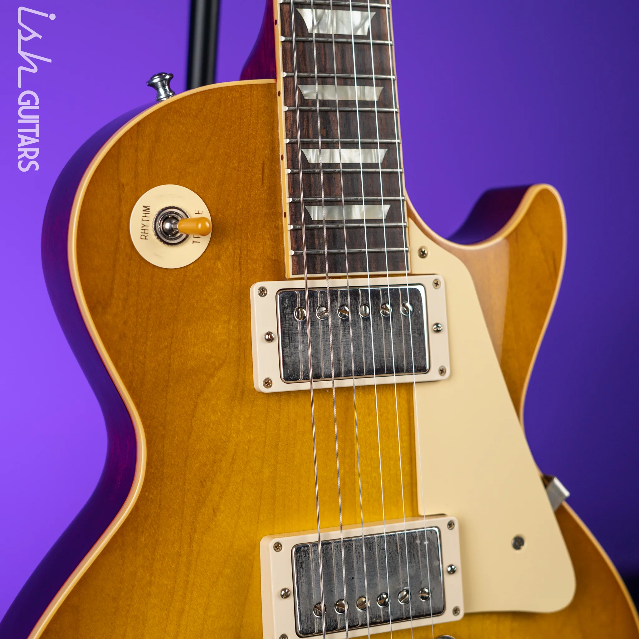 2021 Gibson Custom ‘58 Les Paul Standard R8 VOS Lemon Burst - Image 3