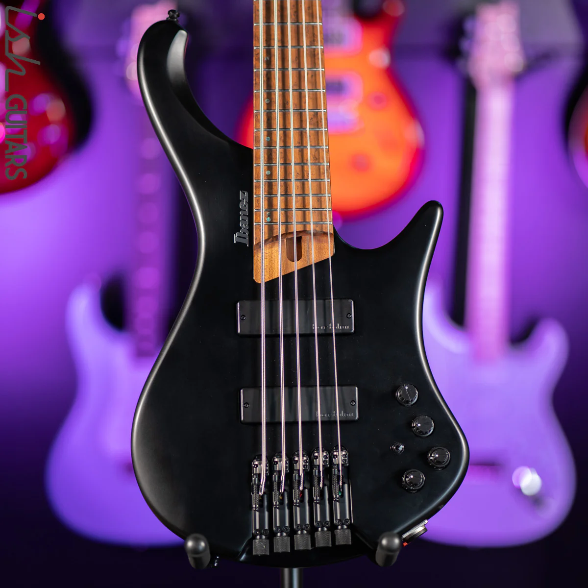 Ibanez EHB1005 5-String Headless Bass Black Flat