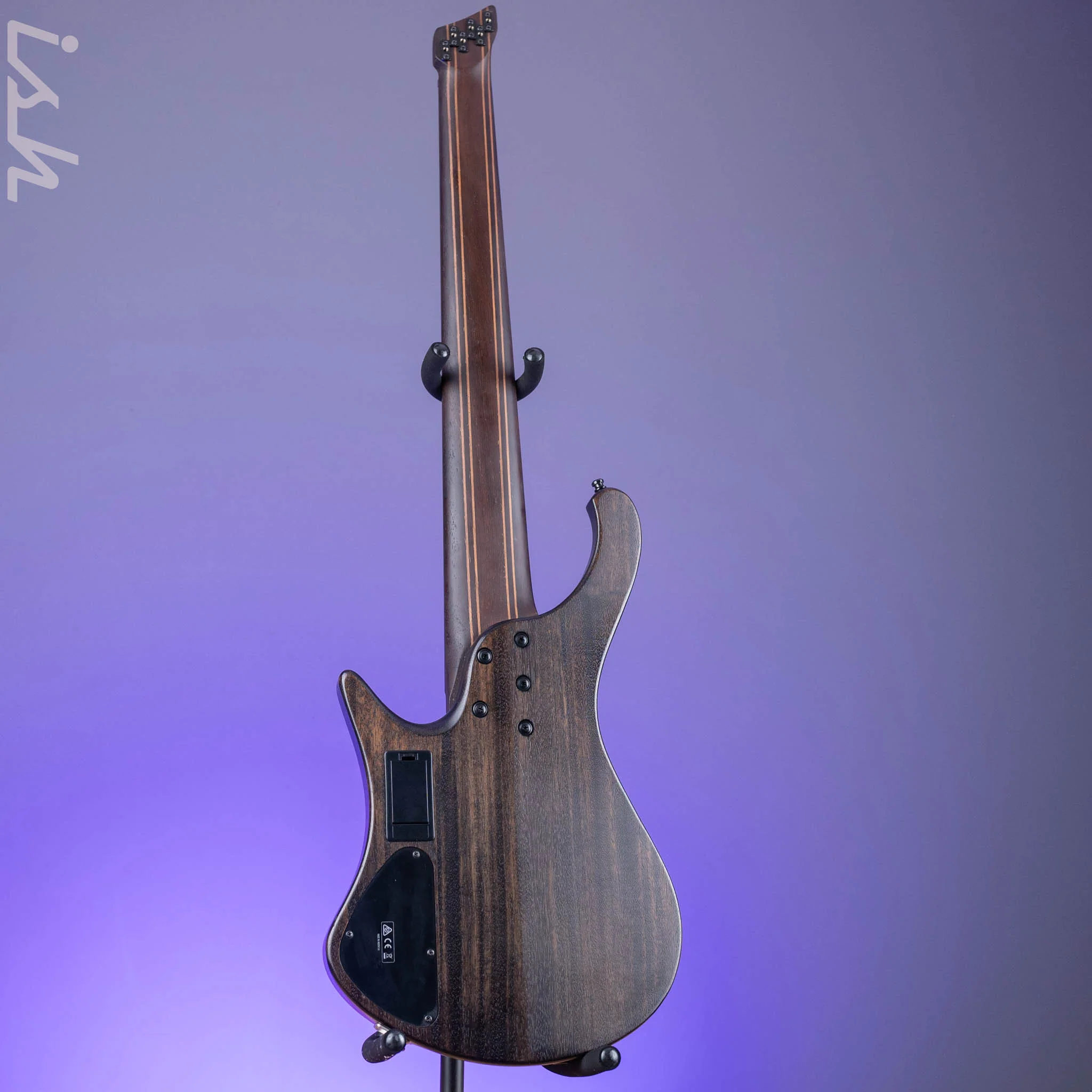 2021 Ibanez EHB1506MS 6-String Bass Black Ice Flat - Image 7