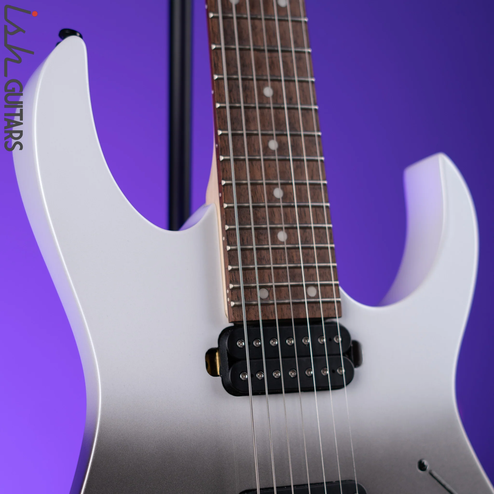 2021 Ibanez RG7421 Pearl Black Fade Metallic - Image 3