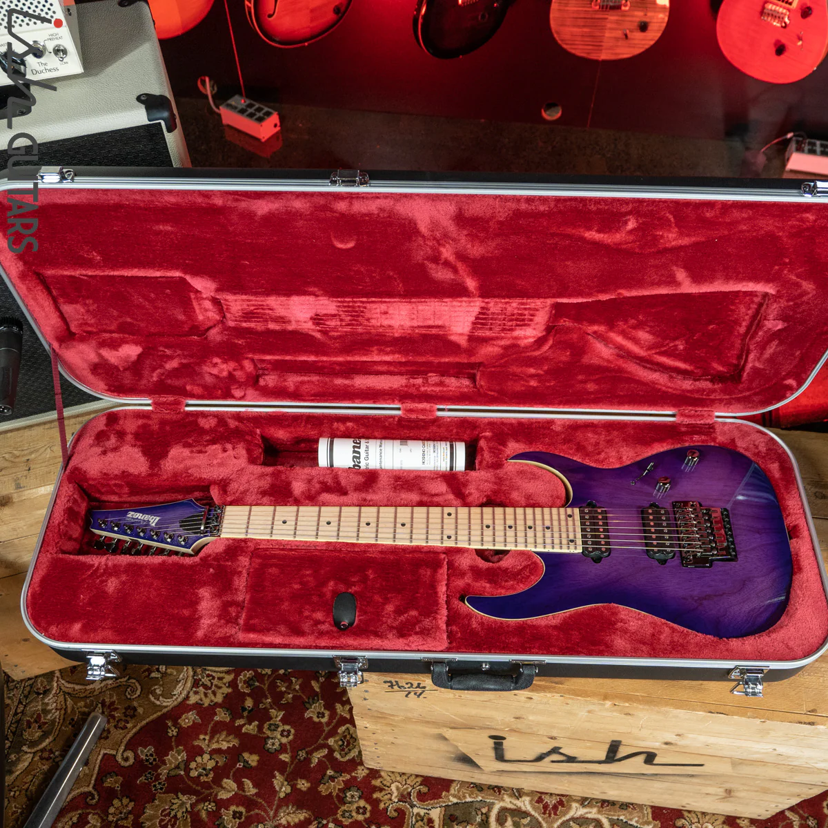 Ibanez Prestige RG752AHM Royal Plum Burst Electric Guitar - Image 12