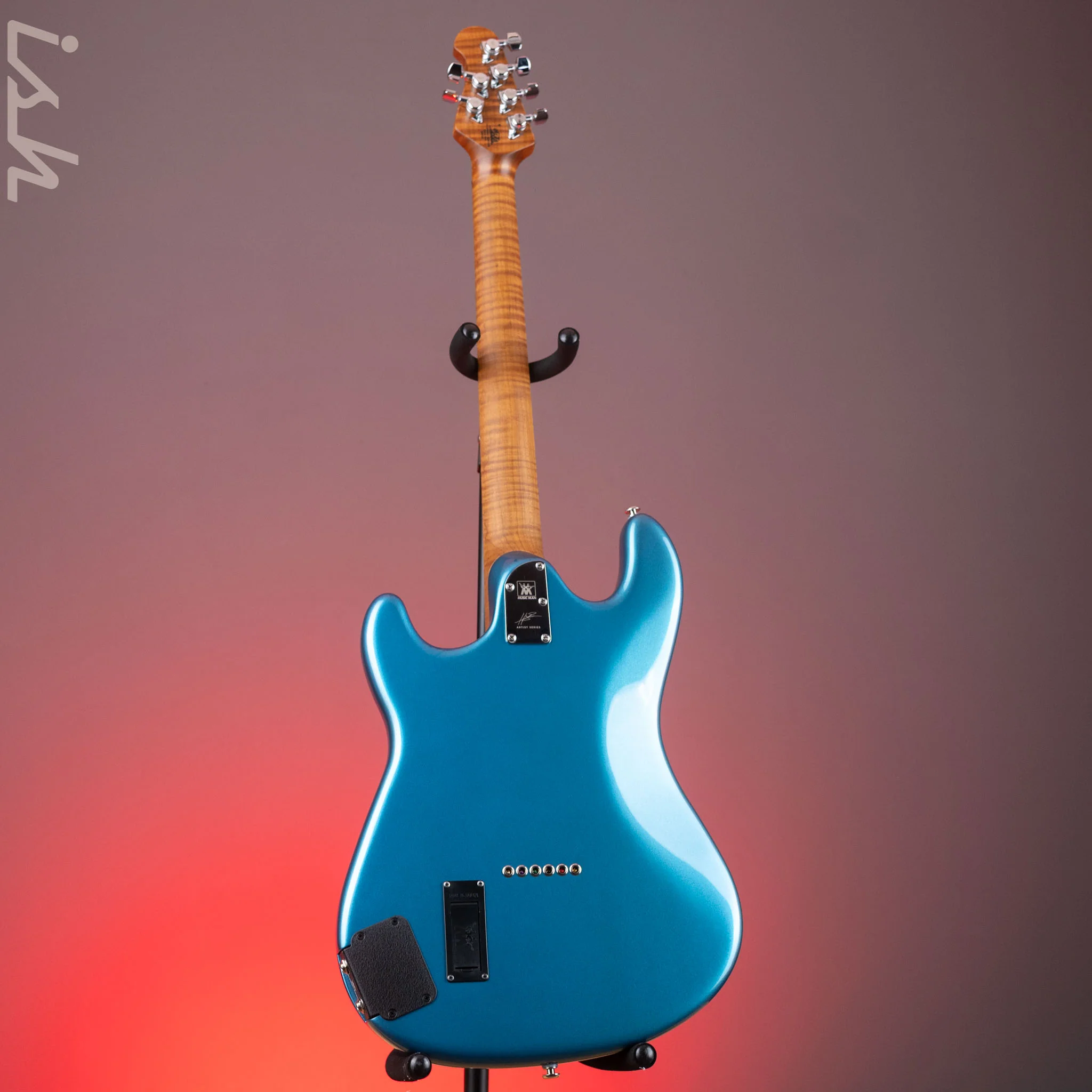 2021 Ernie Ball Music Man Hunter Hayes Cutlass SSS Toluca Lake Blue - Image 8