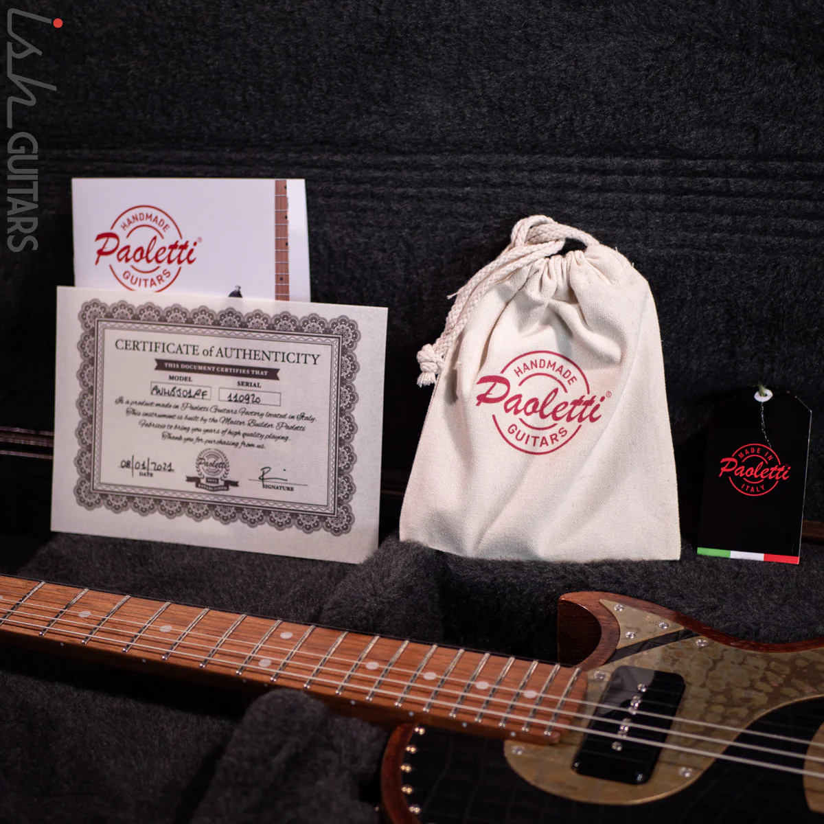 2021 Paoletti Richard Fortus Signature Black Leather Top Jr (PWHBJ01RF) - Image 13