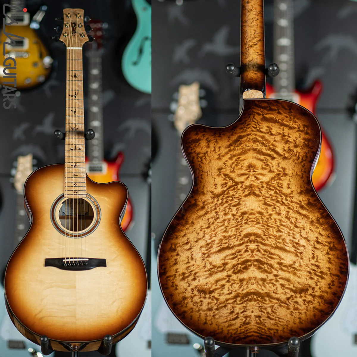 PRS Private Stock Angelus Acoustic Birdseye Mosaic Guitar