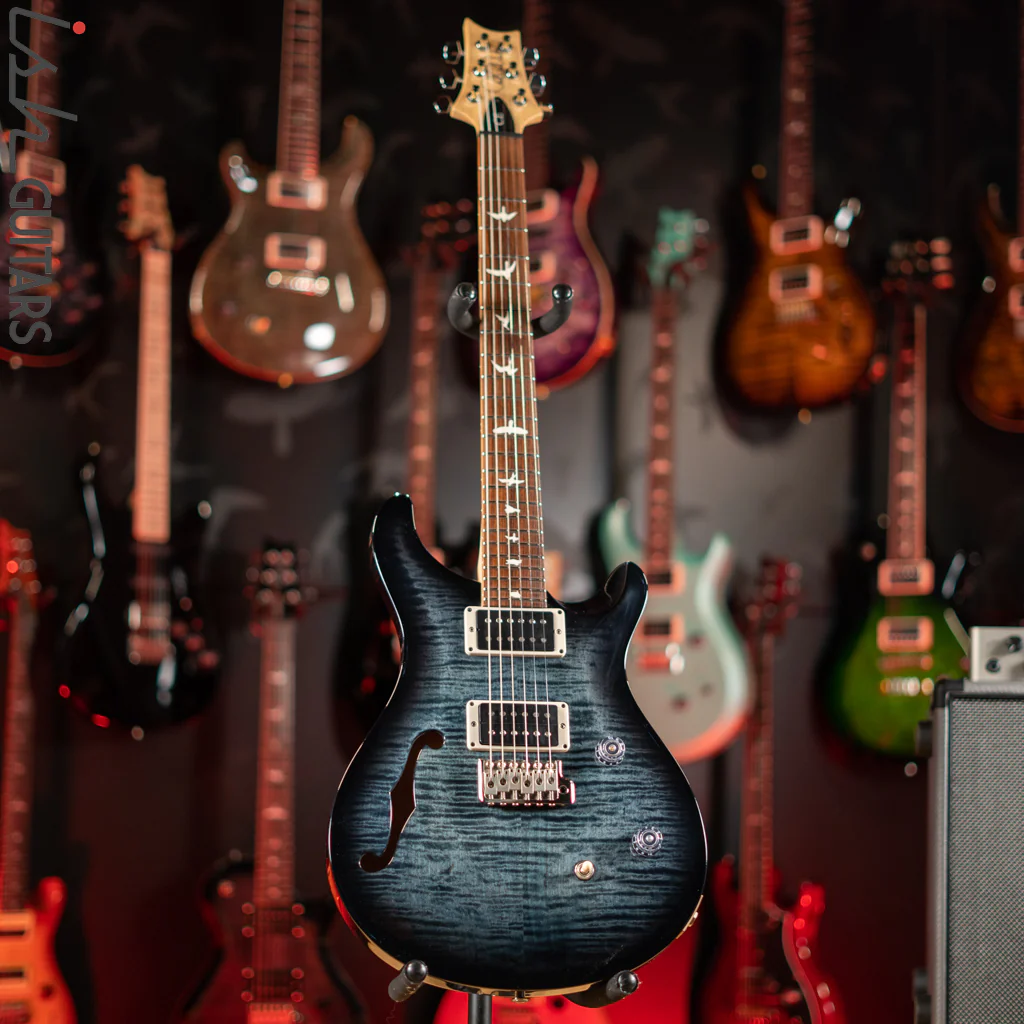 2021 PRS CE 24 Semi-Hollow Faded Whale Blue Smoked Wrap - Image 2