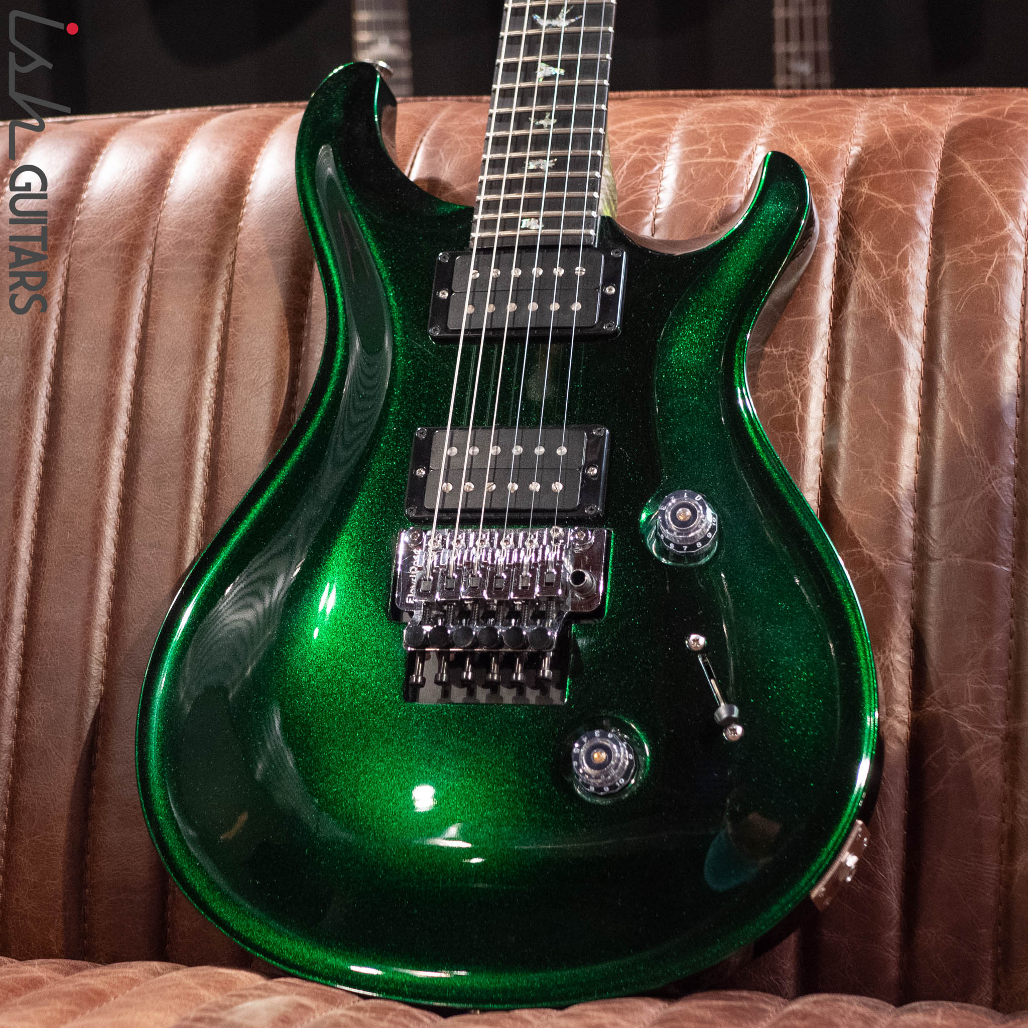 2021 PRS Custom 24 Floyd Rose Custom Color Emerald Green Metallic