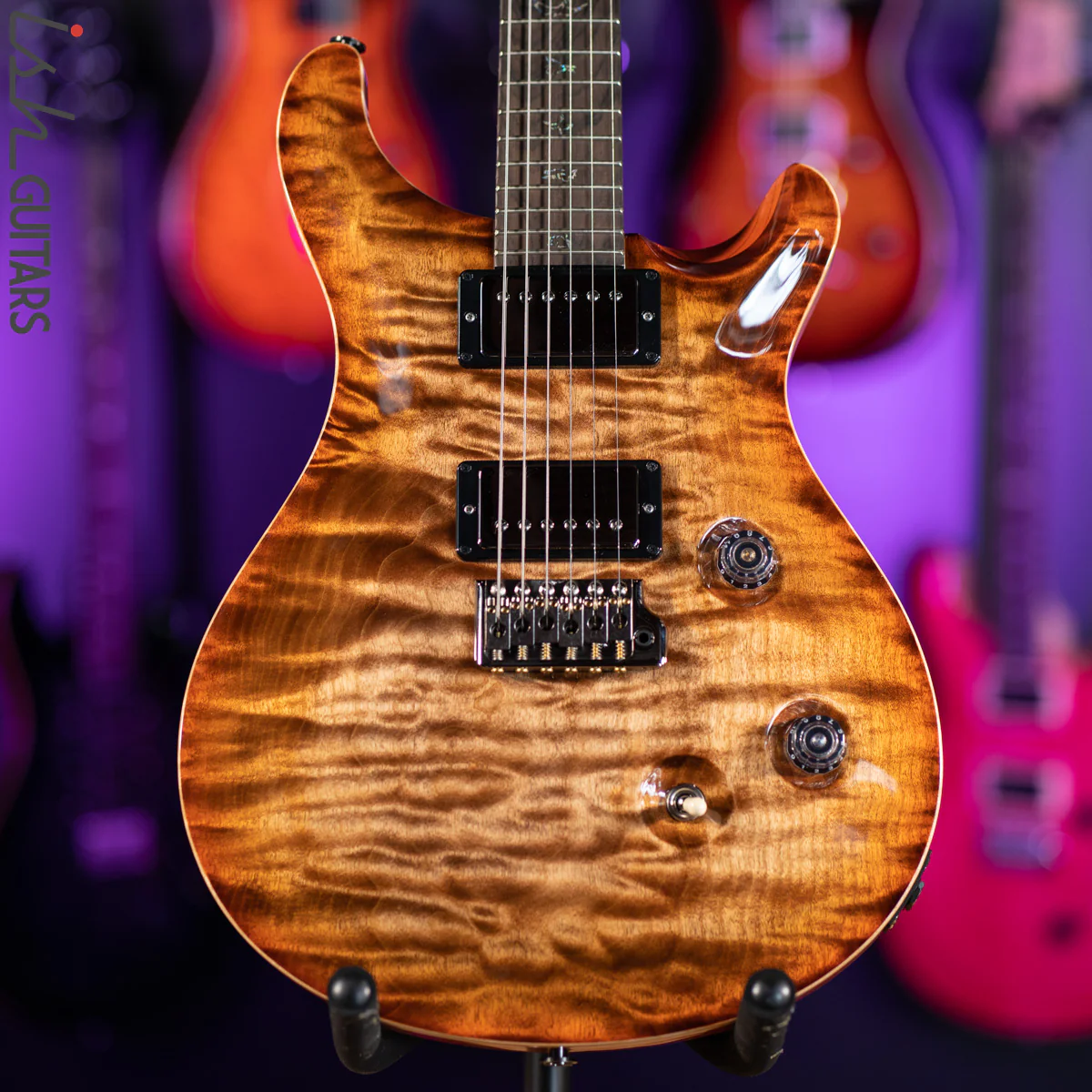 PRS Custom 24 Wood Library Autumn Sky One Piece Quilt 10 Top