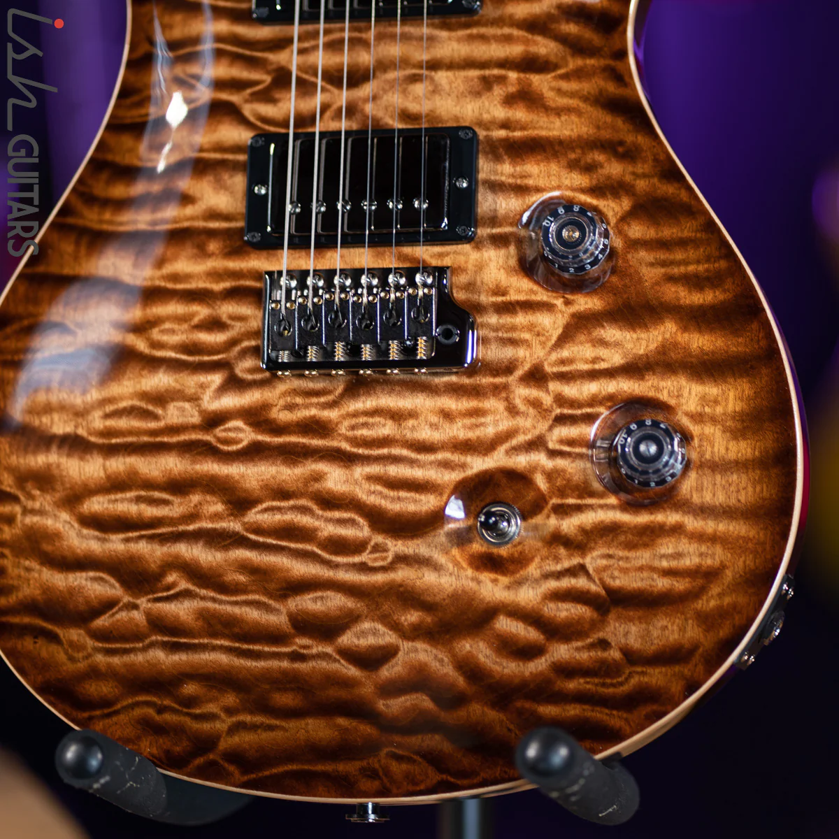 PRS Custom 24 Wood Library Copperhead Burst One Piece Quilt 10 Top Rosewood Neck - Image 4