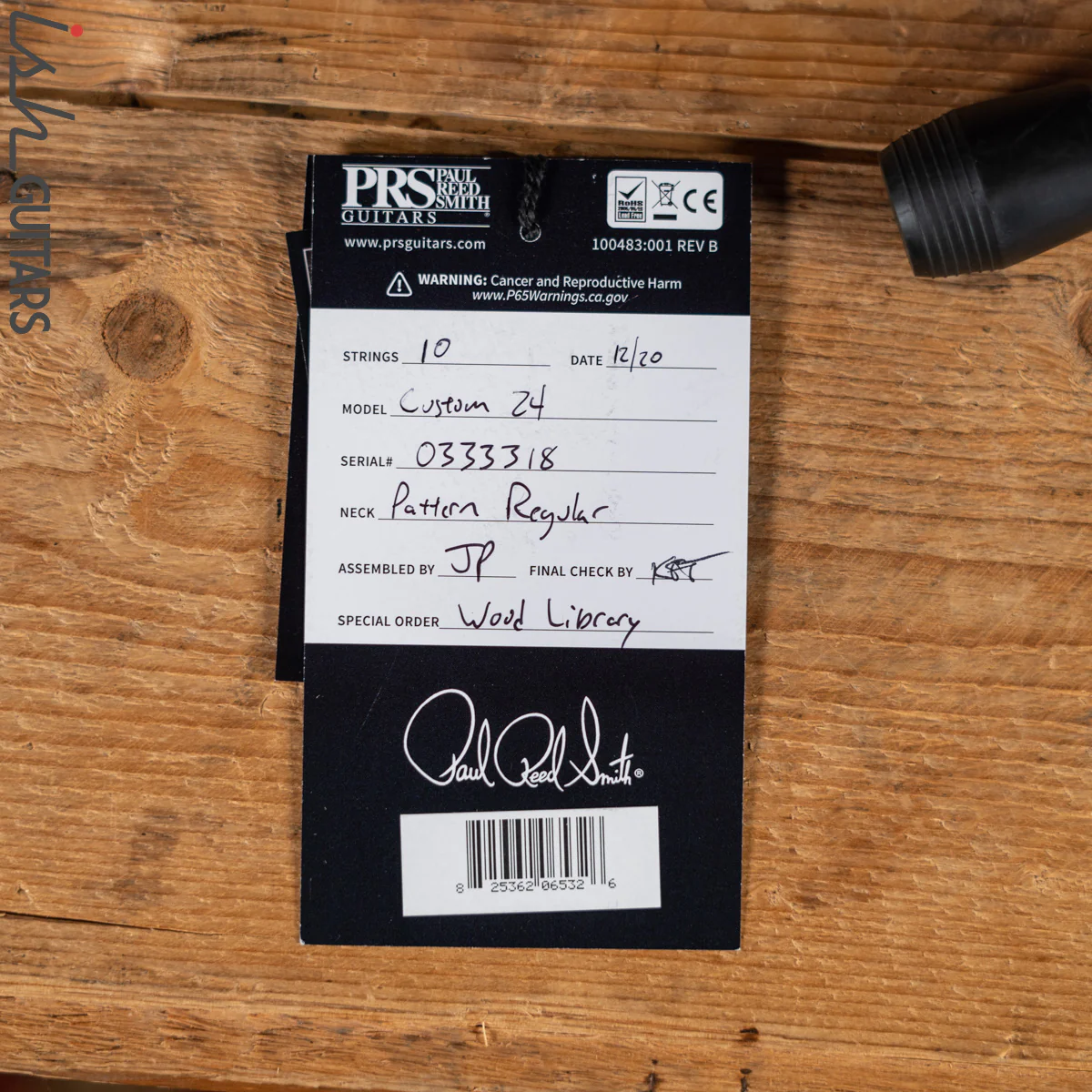 PRS Wood Library Custom 24 10 Top Quilt Torrefied Maple Neck Natural Gloss - Image 13