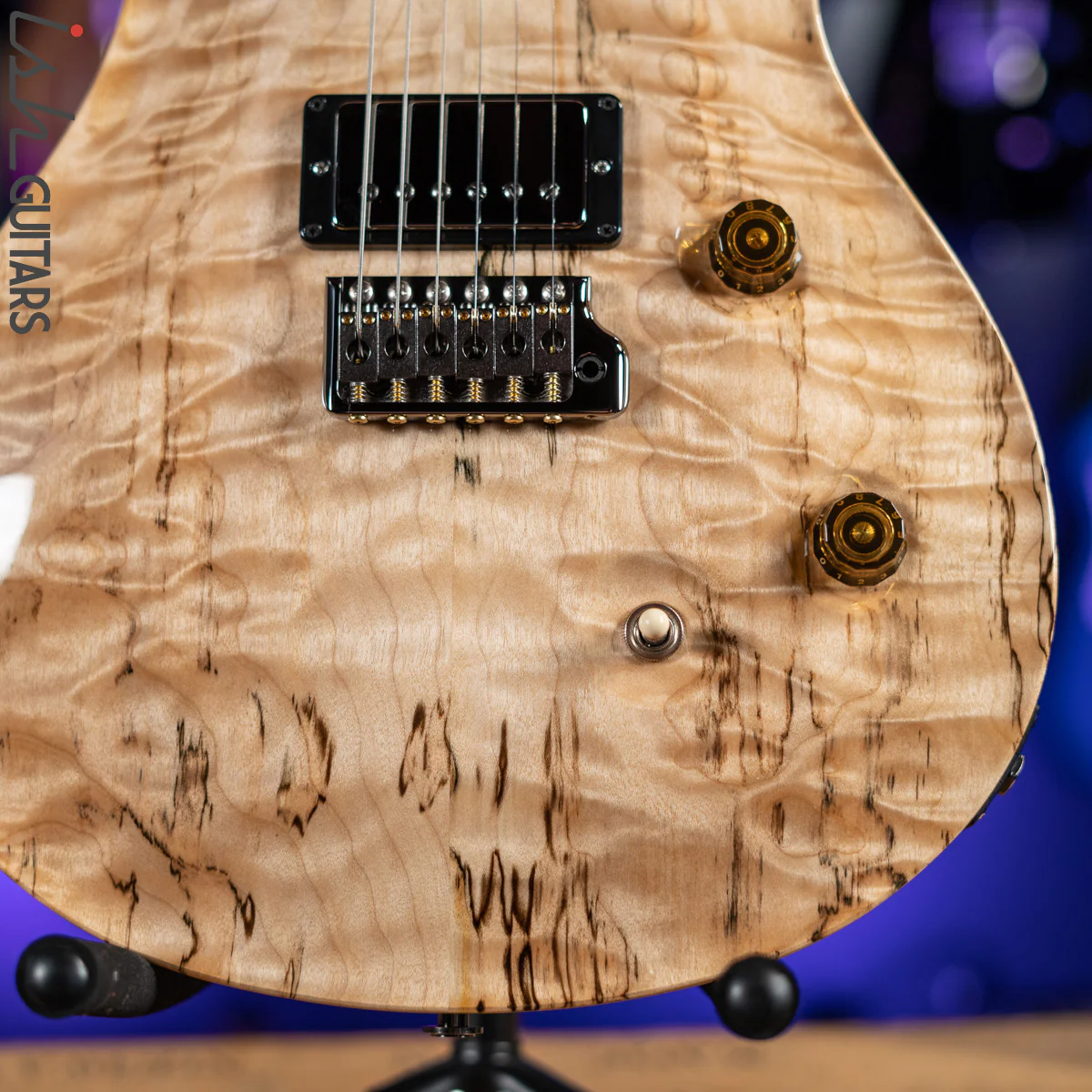 PRS Wood Library Custom 24 10 Top Quilt Torrefied Maple Neck Natural Gloss - Image 4