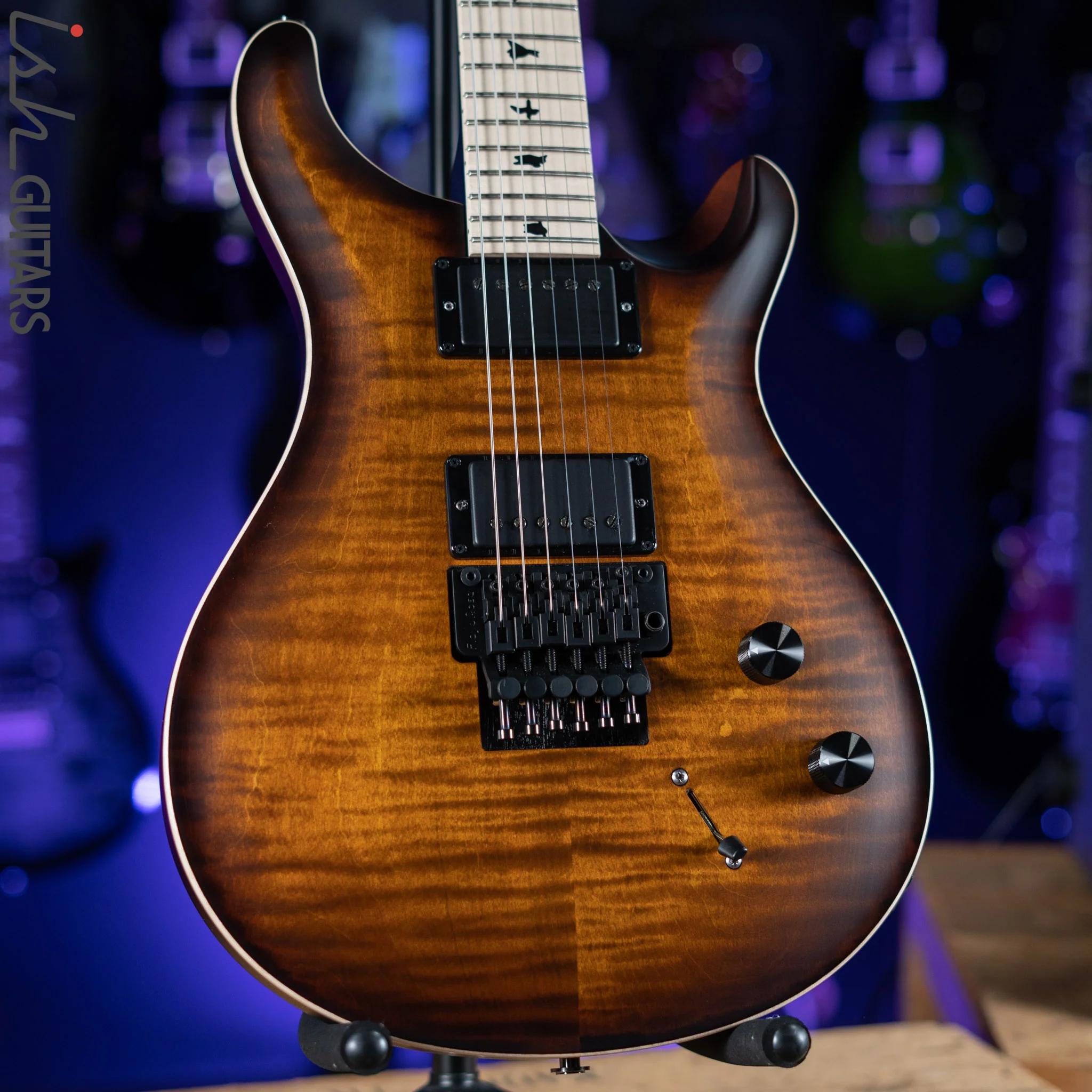 2021 PRS Dustie Waring DW CE 24 Floyd Burnt Amber Smokeburst