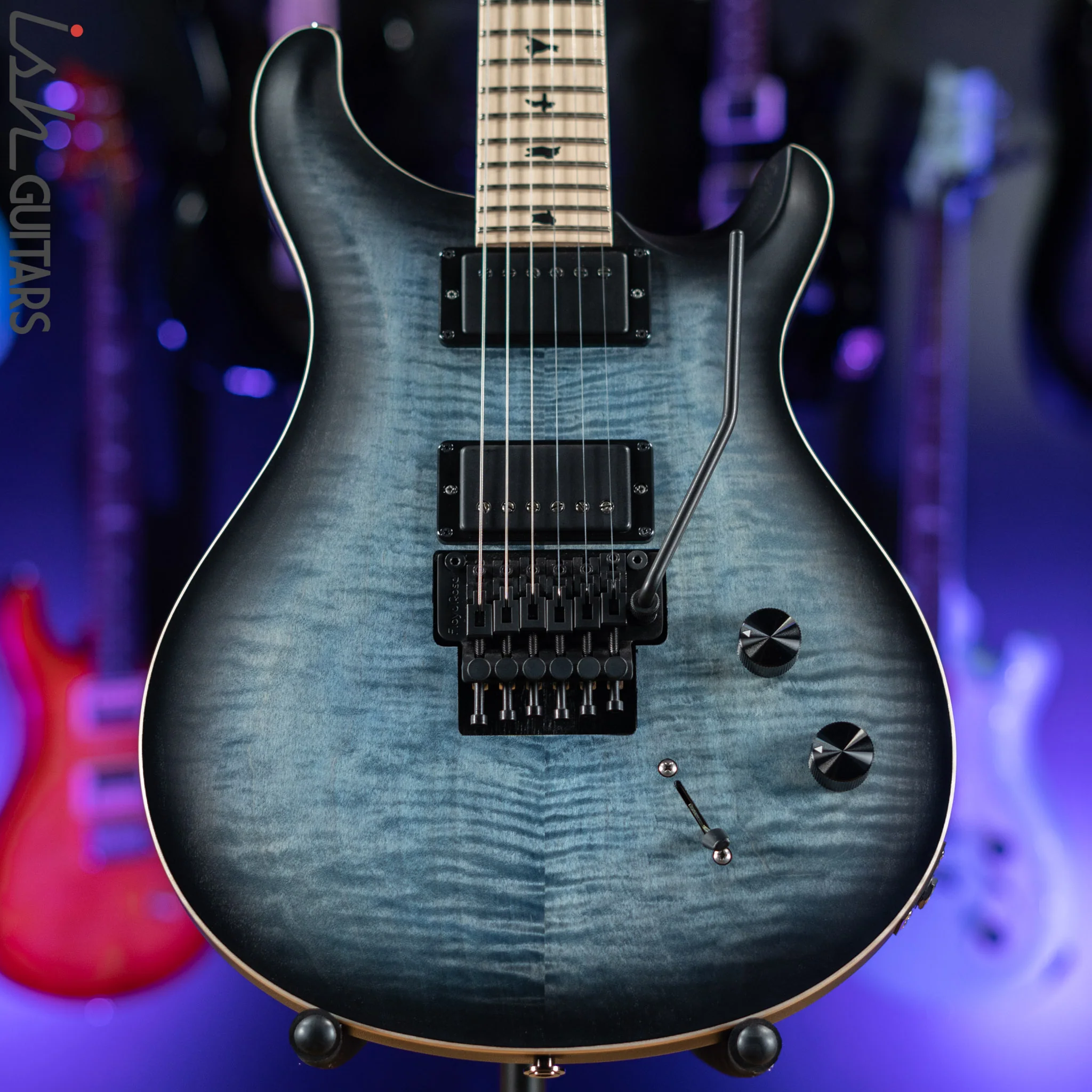 2021 PRS Dustie Waring DW CE 24 Floyd Faded Blue Smokeburst