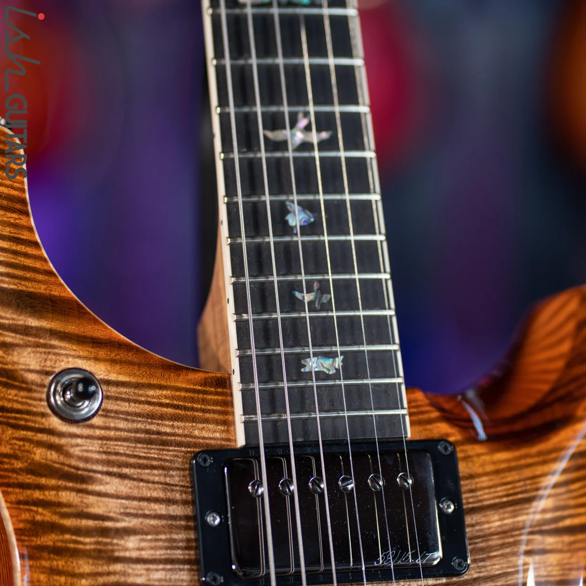 PRS McCarty 594 Hollowbody II Wood Library 10 Top Autumn Sky - Image 6