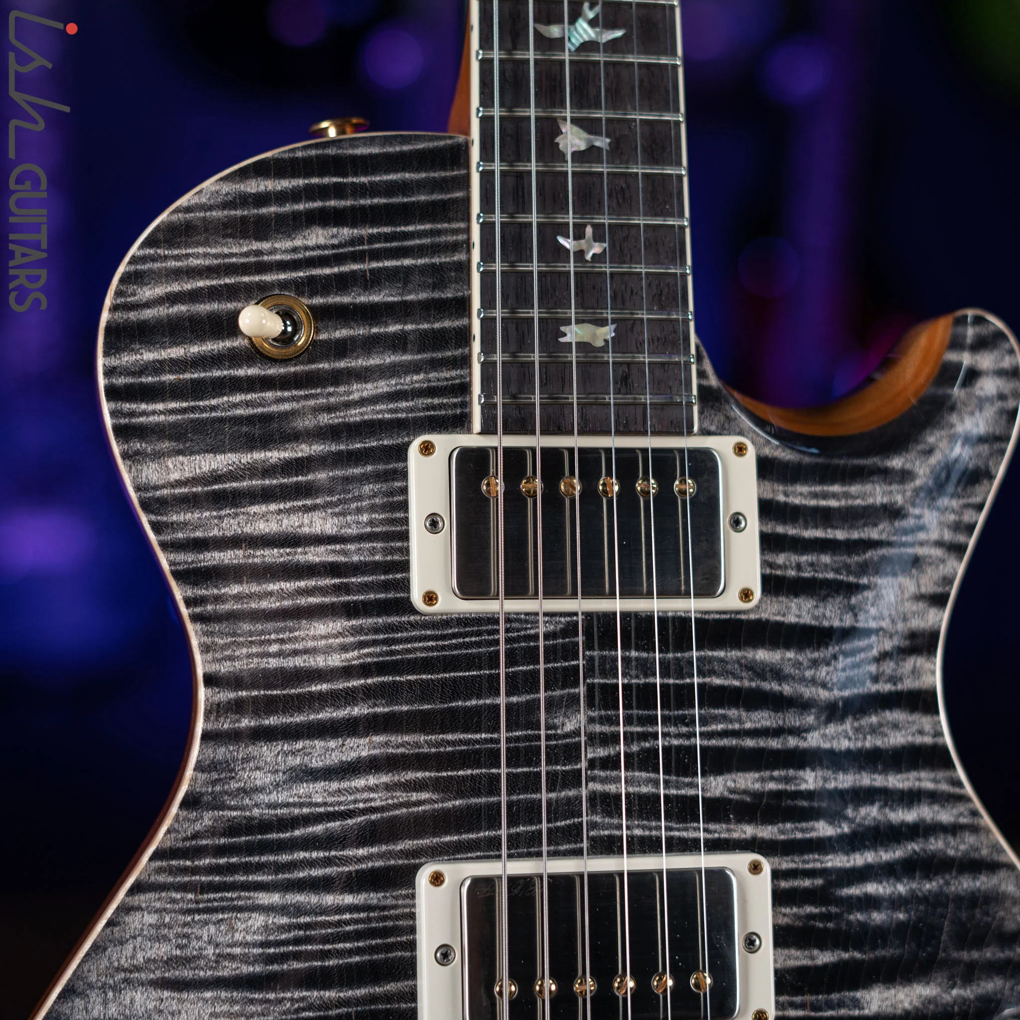 2021 PRS McCarty 594 10-Top Flame Charcoal - Image 3