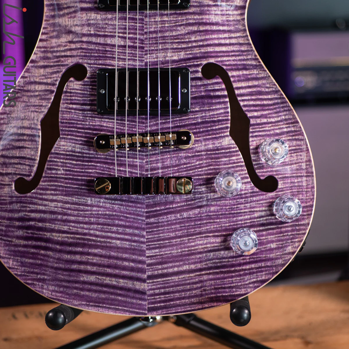 PRS McCarty 594 Hollowbody II Wood Library Faded Purple - Image 4