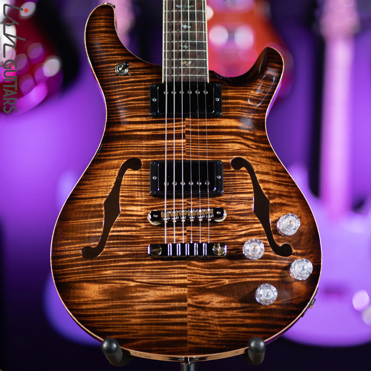 PRS McCarty 594 Hollowbody II Wood Library Copperhead Burst
