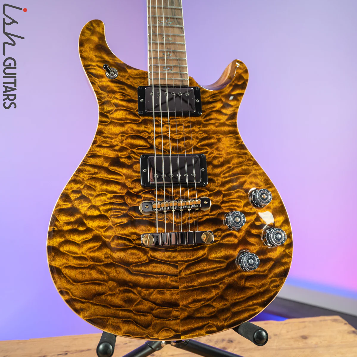 PRS McCarty 594 Wood Library Yellow Tiger 10 Top Quilt