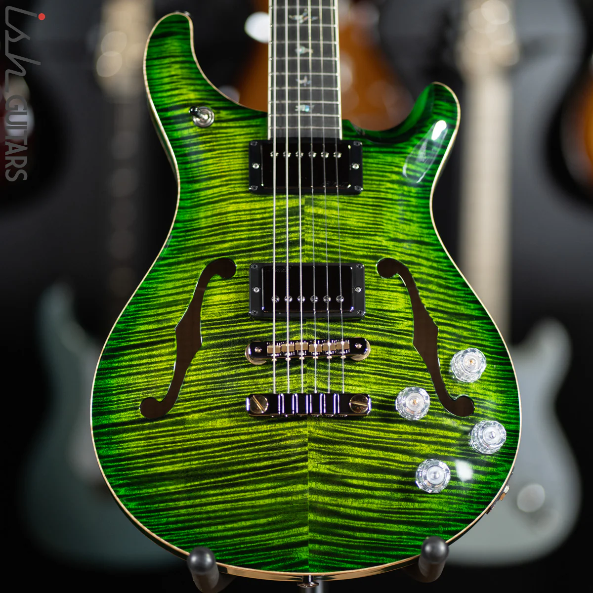 PRS McCarty 594 Hollowbody II Wood Library Jade Green Burst
