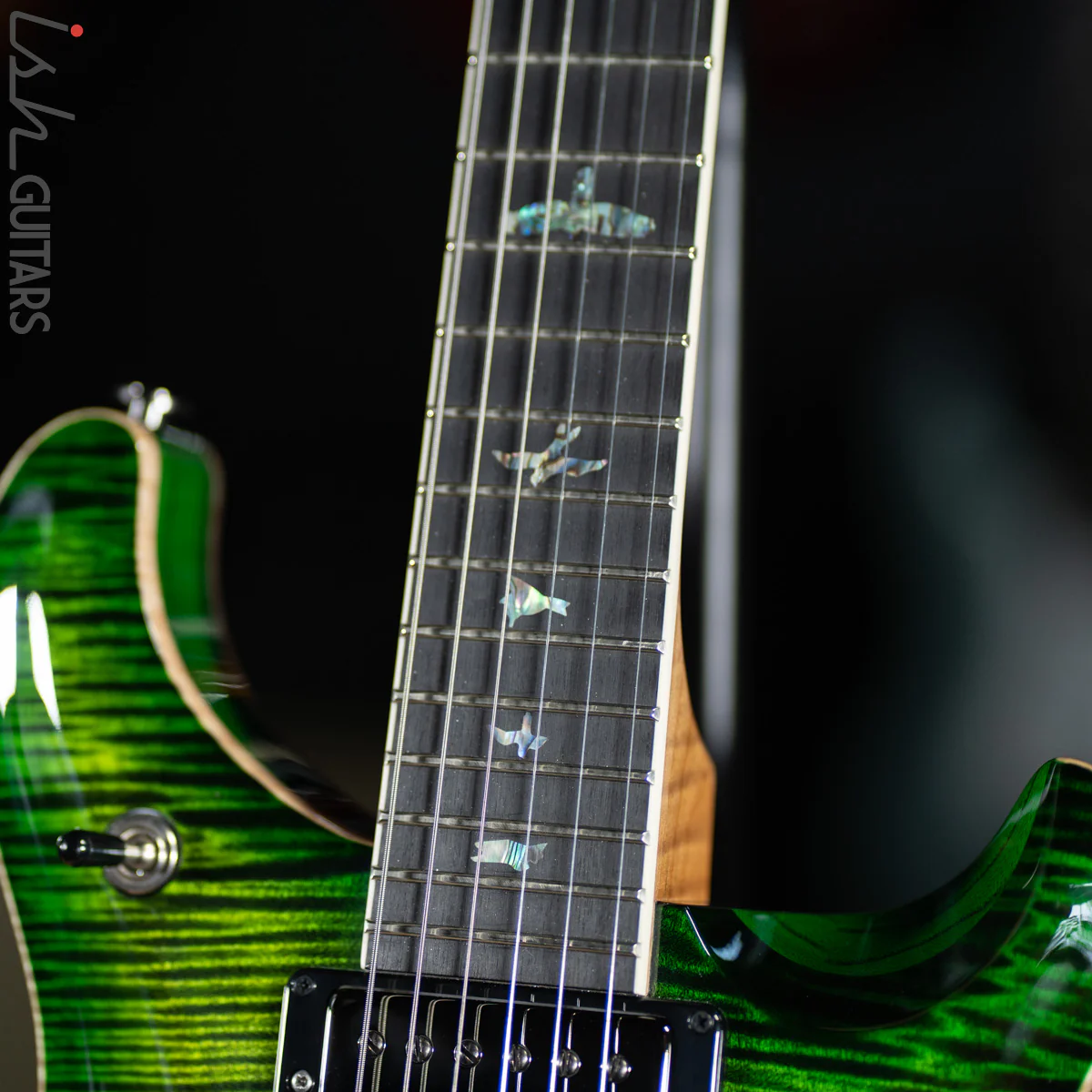 PRS McCarty 594 Hollowbody II Wood Library Jade Green Burst - Image 6