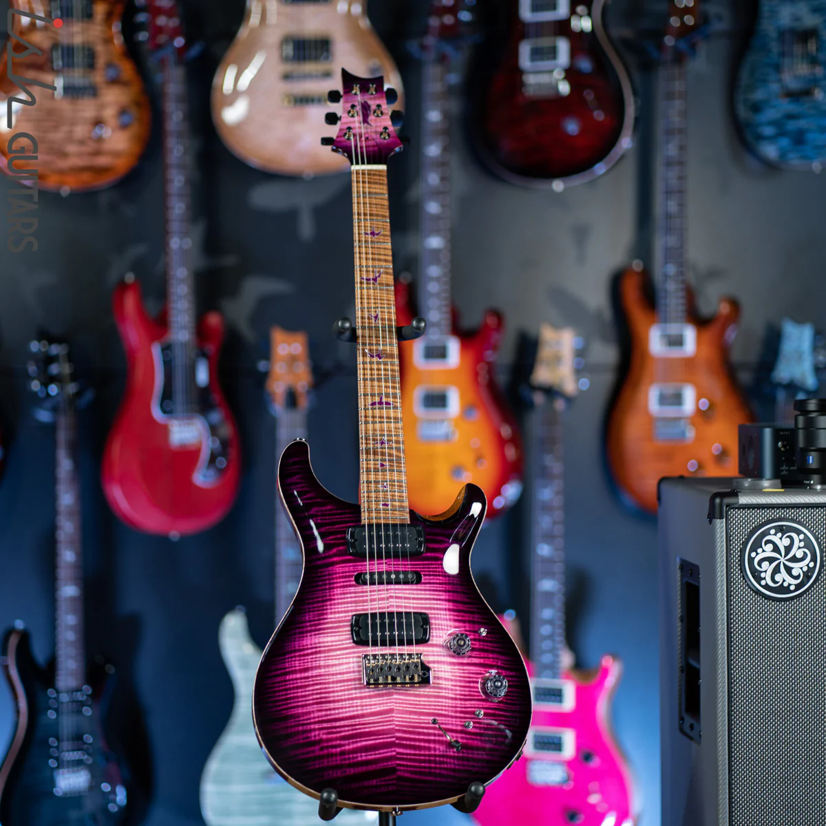 2021 PRS Private Stock Modern Eagle V Midnight Orchid Glow Smoked Burst - Image 2