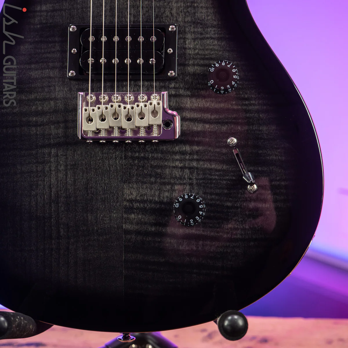 2020 PRS SE Custom 24 Charcoal Burst - Image 4