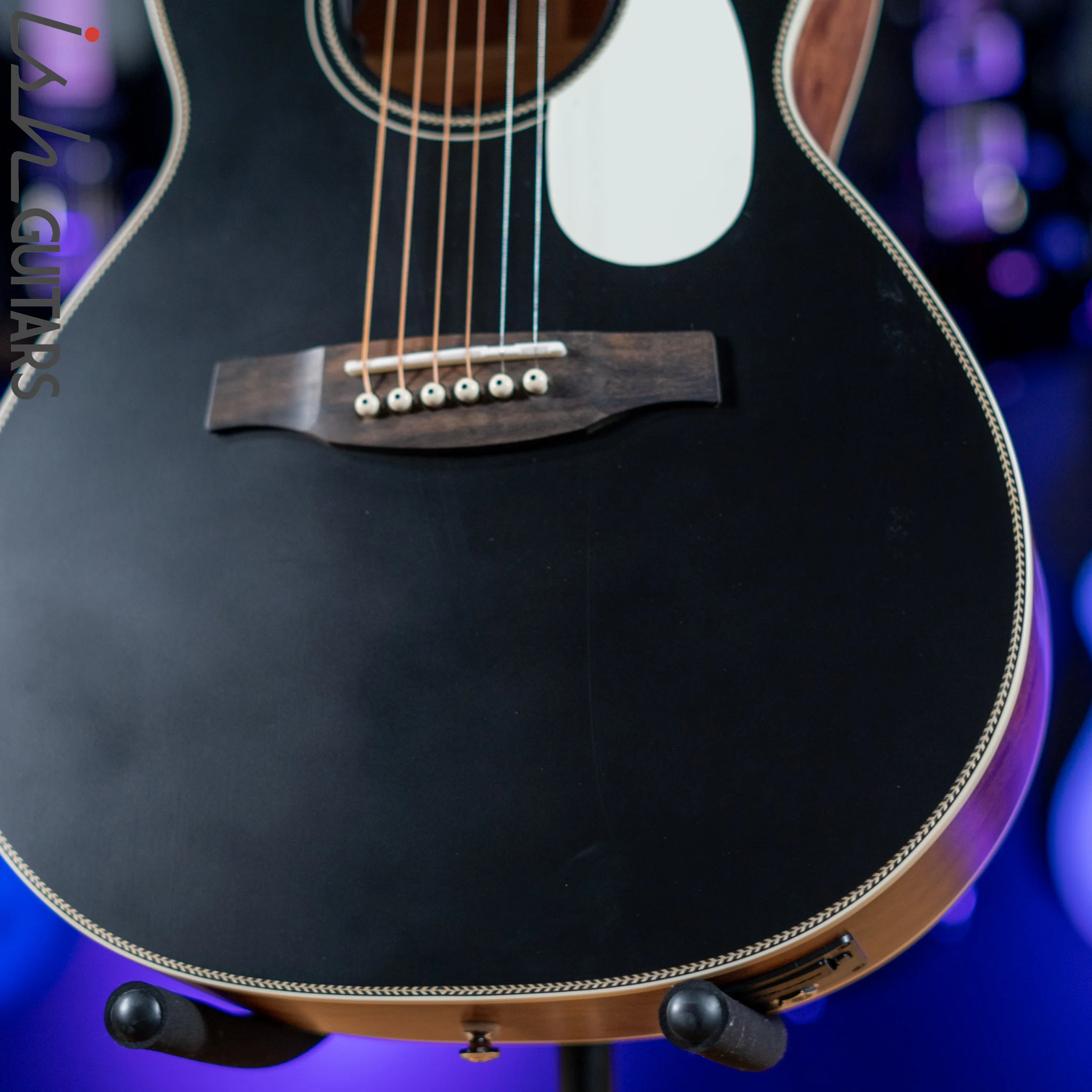 2021 PRS SE P20E Parlor Acoustic Guitar Black Top Demo - Image 4