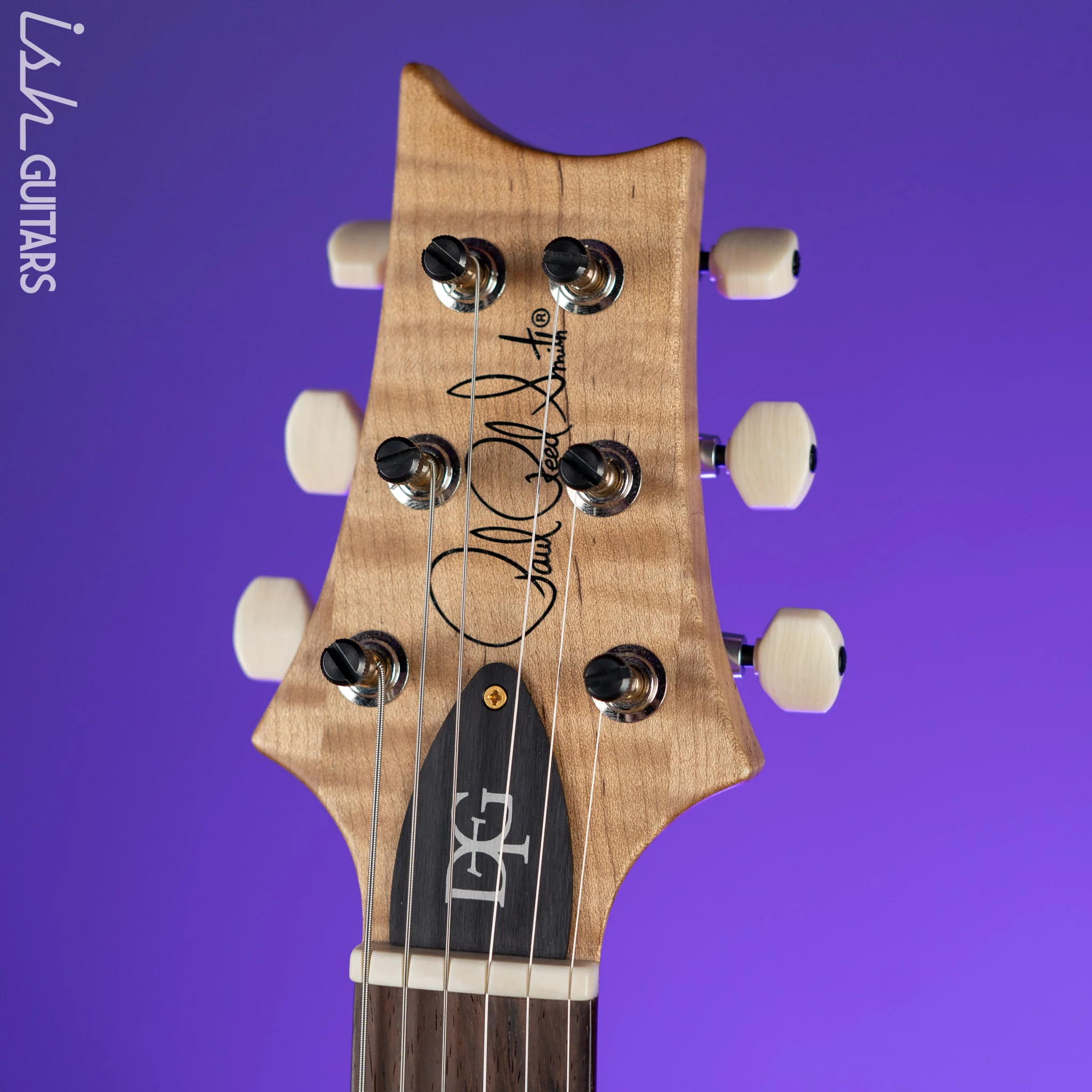 2021 PRS Wood Library DGT Figured Maple Neck Platinum Satin - Image 5