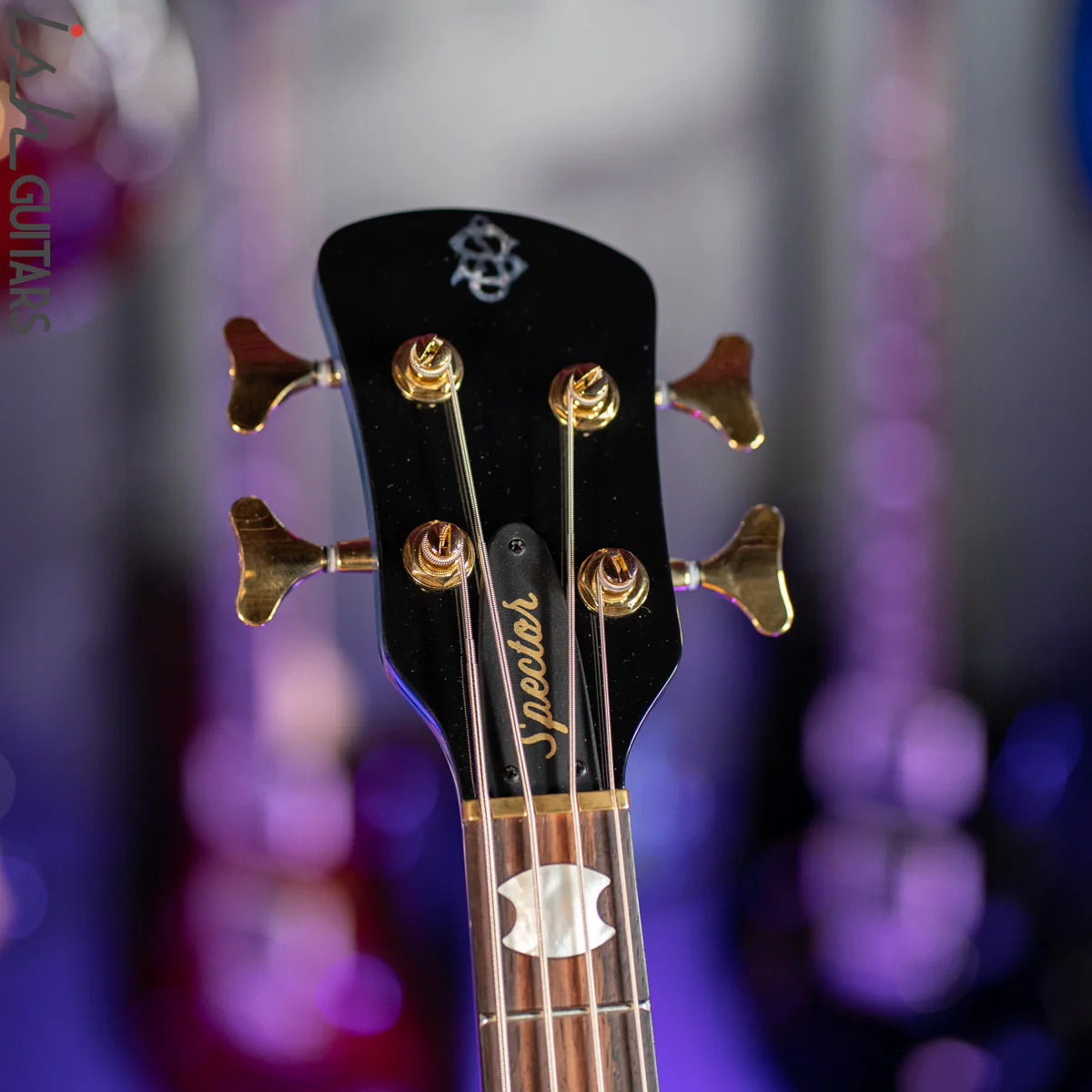 2021 Spector Euro 4X Black and Blue Gloss - Image 5