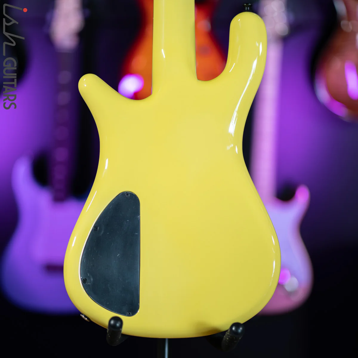 2021 USA Spector NS-5 String Yellow 18V HAZ Bass Guitar - Image 8