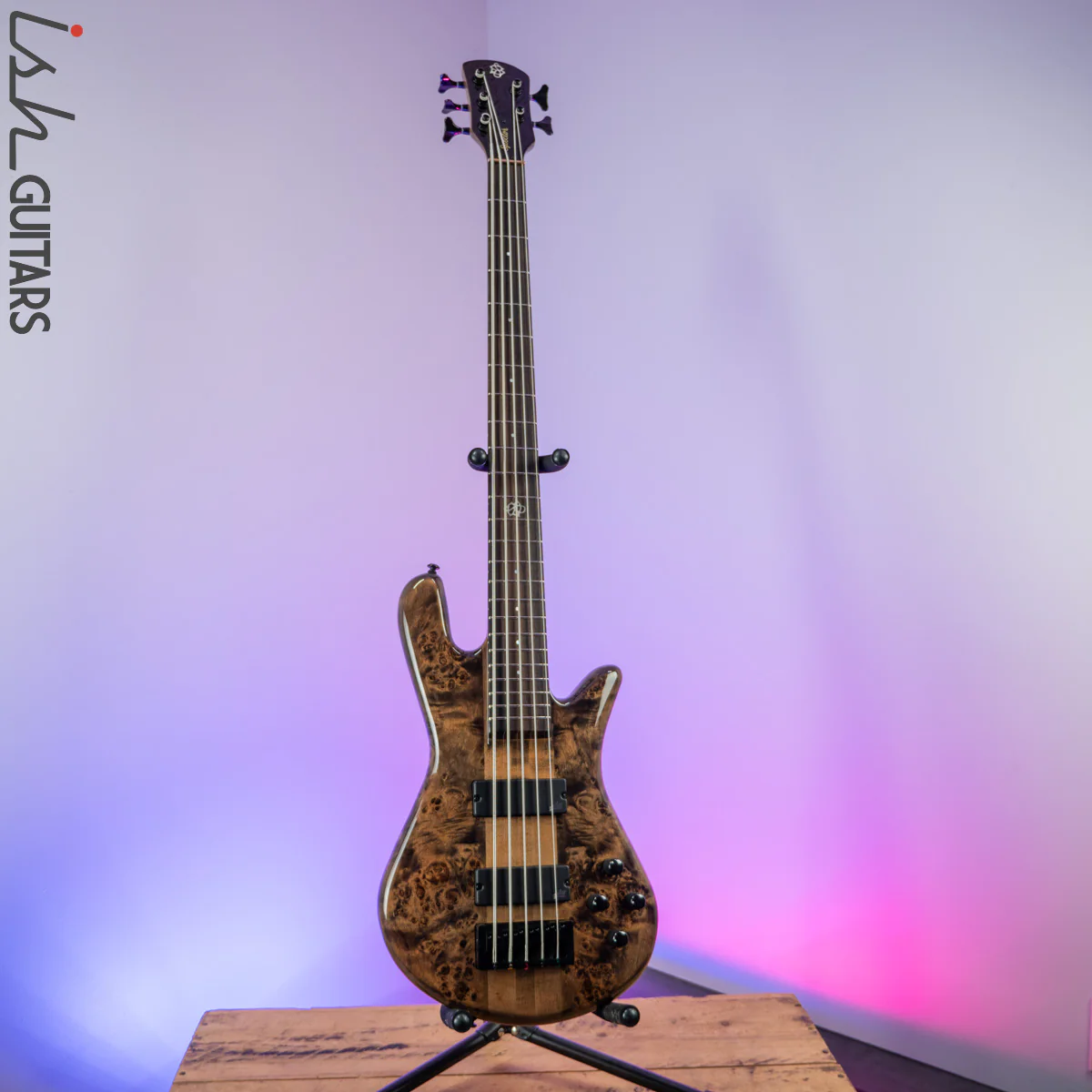 2021 Spector NS Ethos 5 Super Faded Black Gloss - Image 2