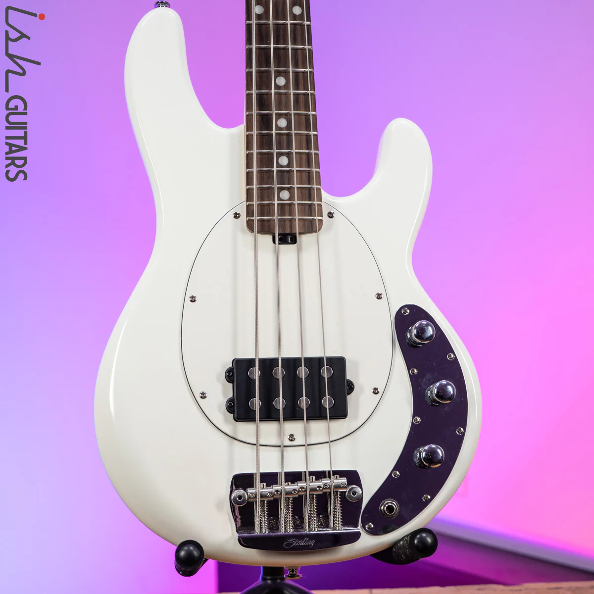 Sterling by Music Man StingRay Short Scale Olympic White