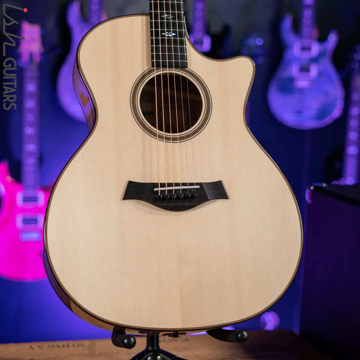 2021 Taylor 714ce LTD V-Class Blackheart Sassafras Lutz Spruce Natural - Image 2