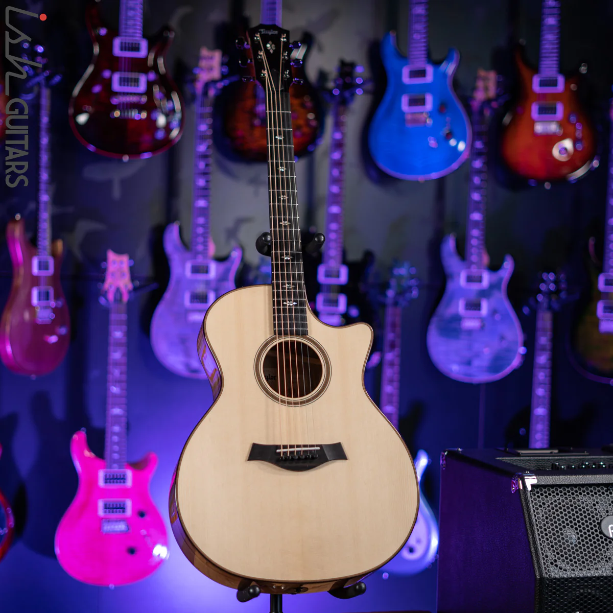 2021 Taylor 714ce LTD V-Class Blackheart Sassafras Lutz Spruce Natural - Image 3
