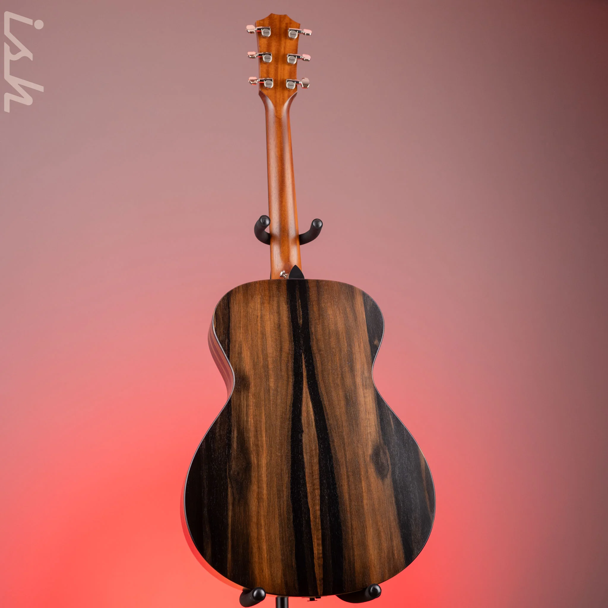 2021 Taylor AD12e Ebony Acoustic-Electric Guitar Blacktop - Image 7