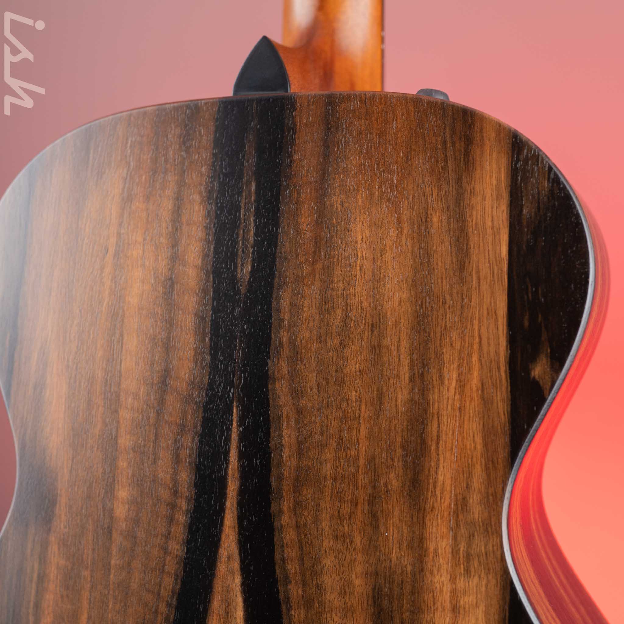 2021 Taylor AD12e Ebony Acoustic-Electric Guitar Blacktop - Image 9