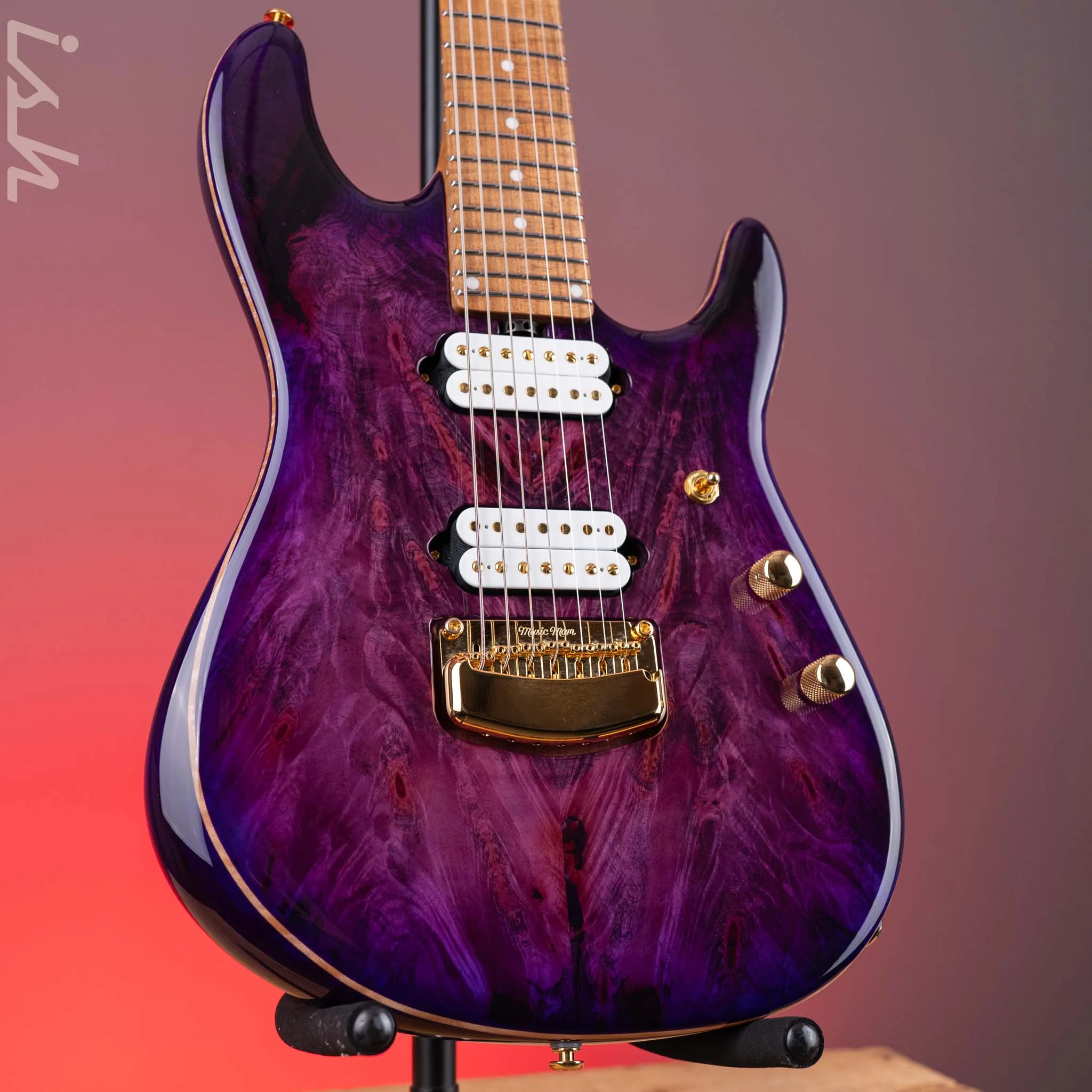 2022 Ernie Ball Music Man Jason Richardson 7-String Majora Purple