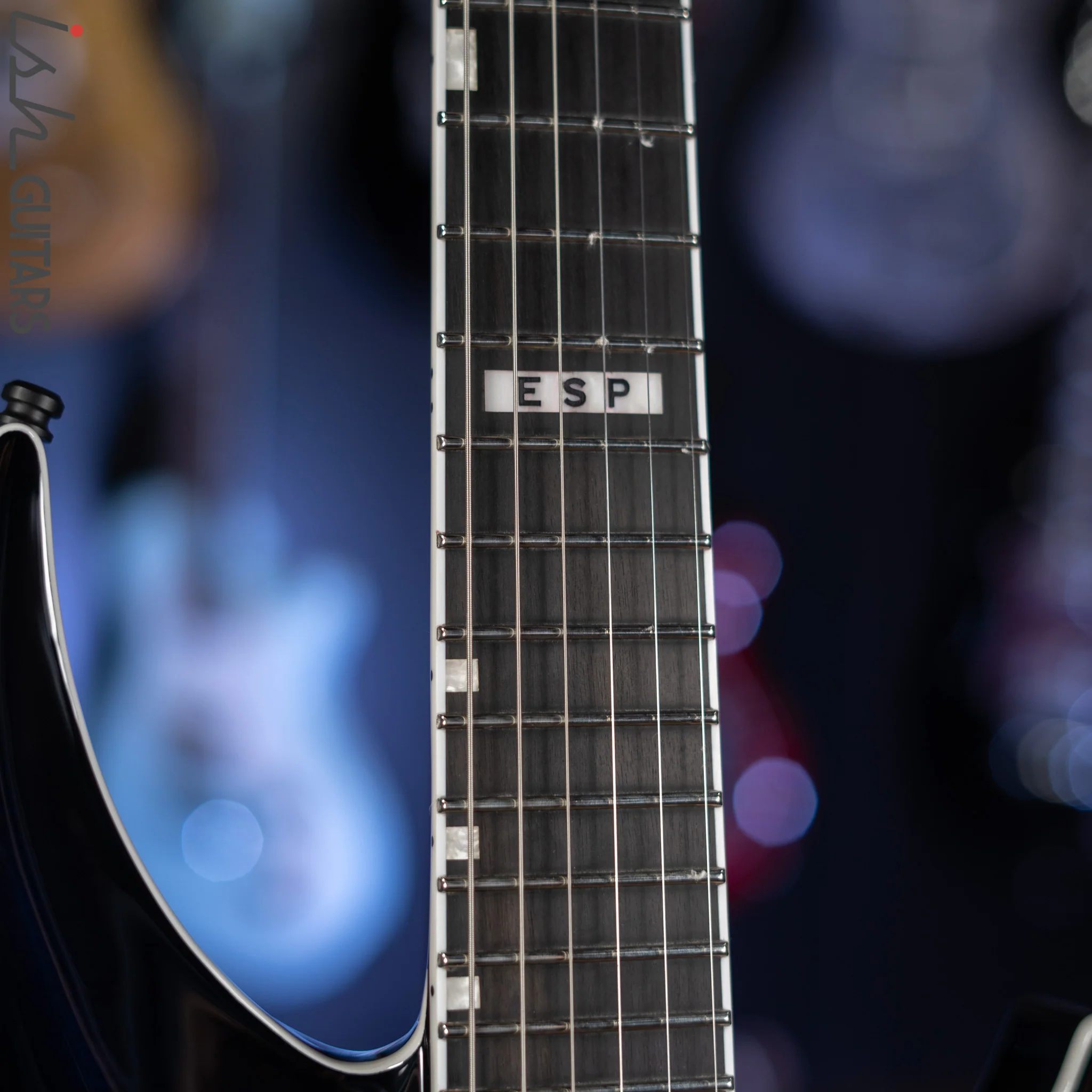 2022 ESP E-II Horizon III Flame Maple Reindeer Blue Gloss - Image 5