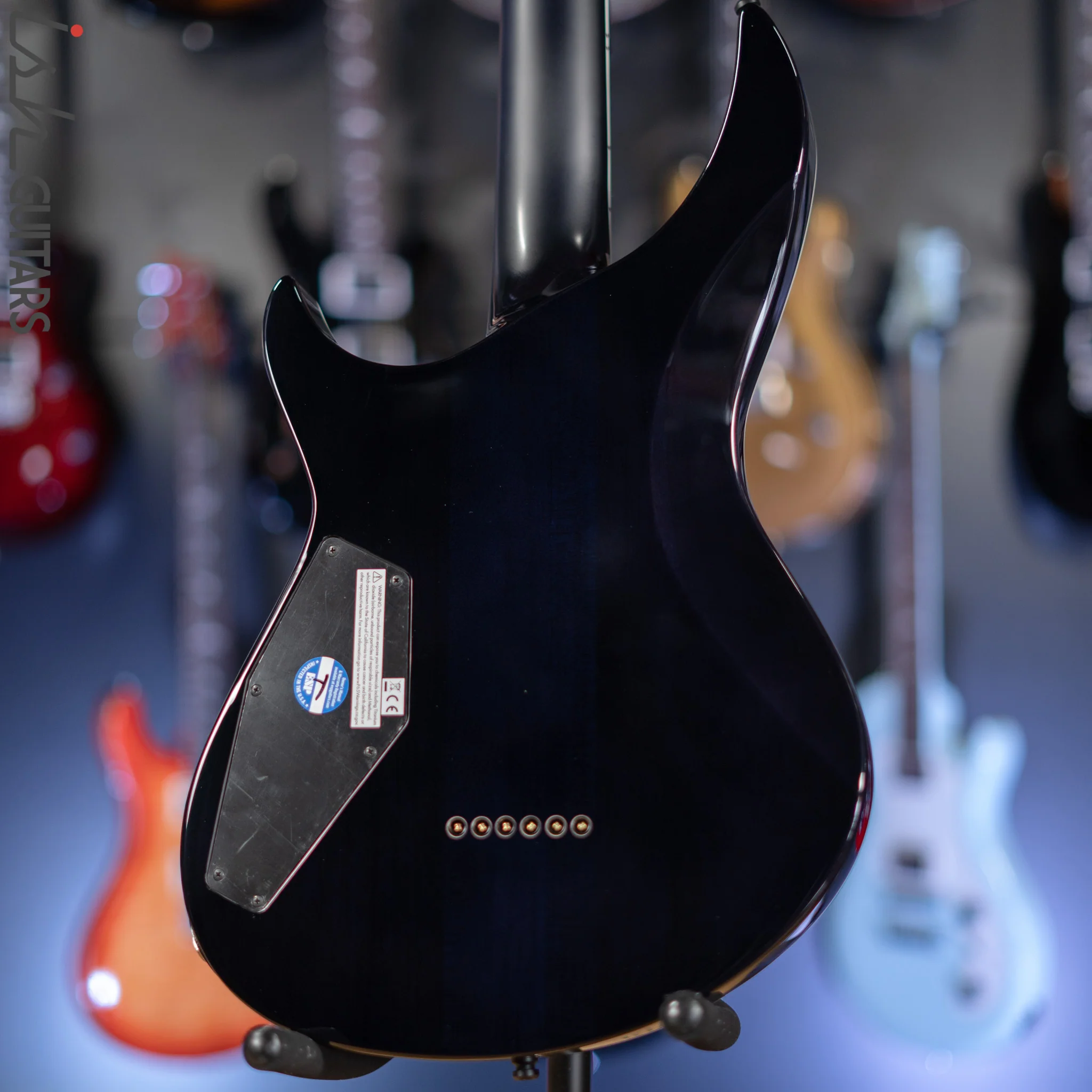 2022 ESP E-II Horizon III Flame Maple Reindeer Blue Gloss - Image 8