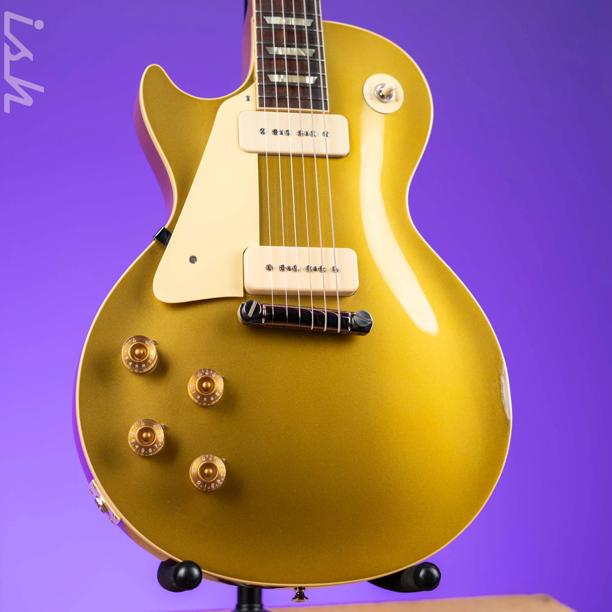2022 Gibson Custom Shop 1954 Les Paul Standard Gold Top Lefty