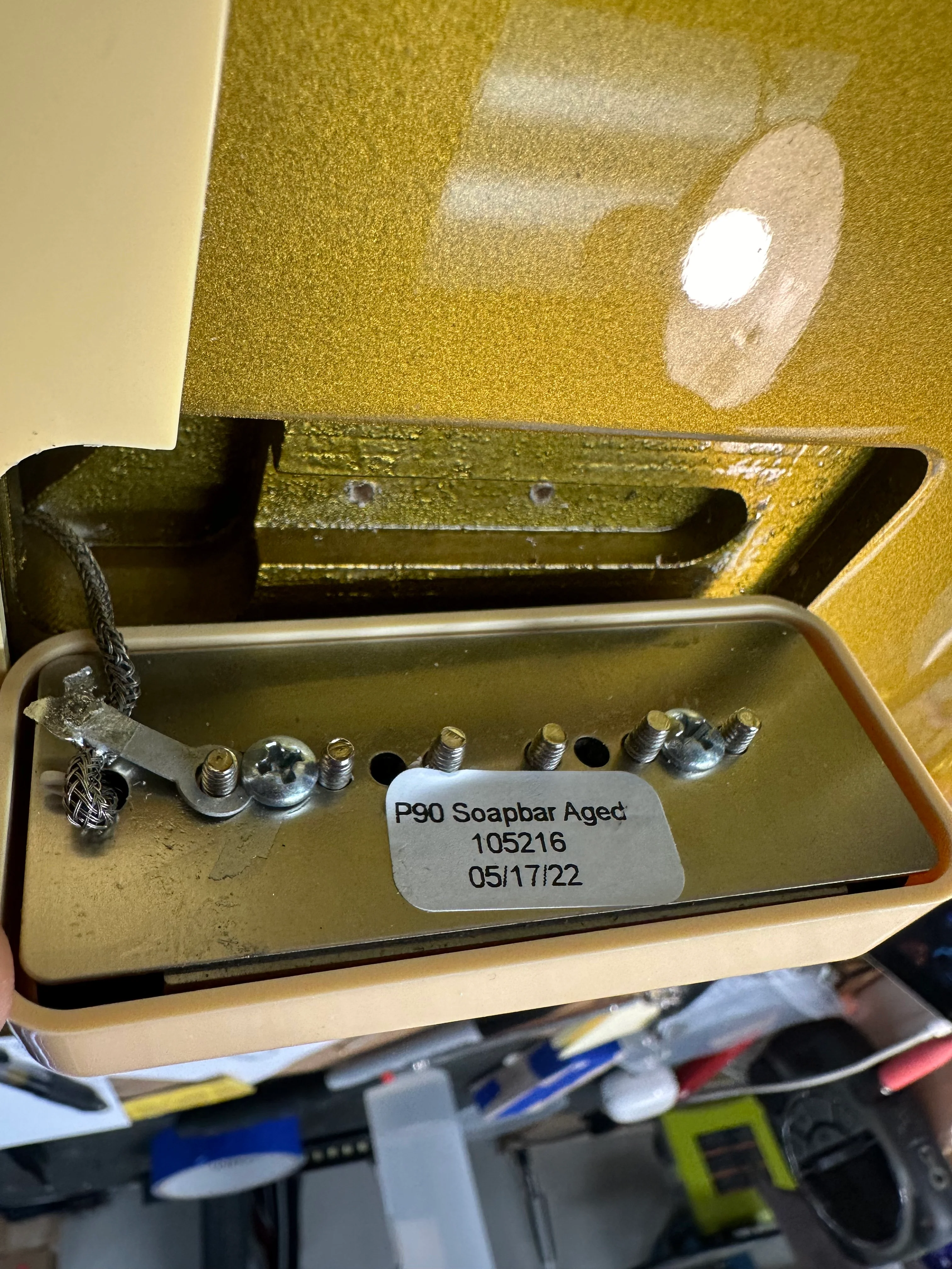 2022 Gibson Custom Shop 1954 Les Paul Standard Gold Top Lefty - Image 19