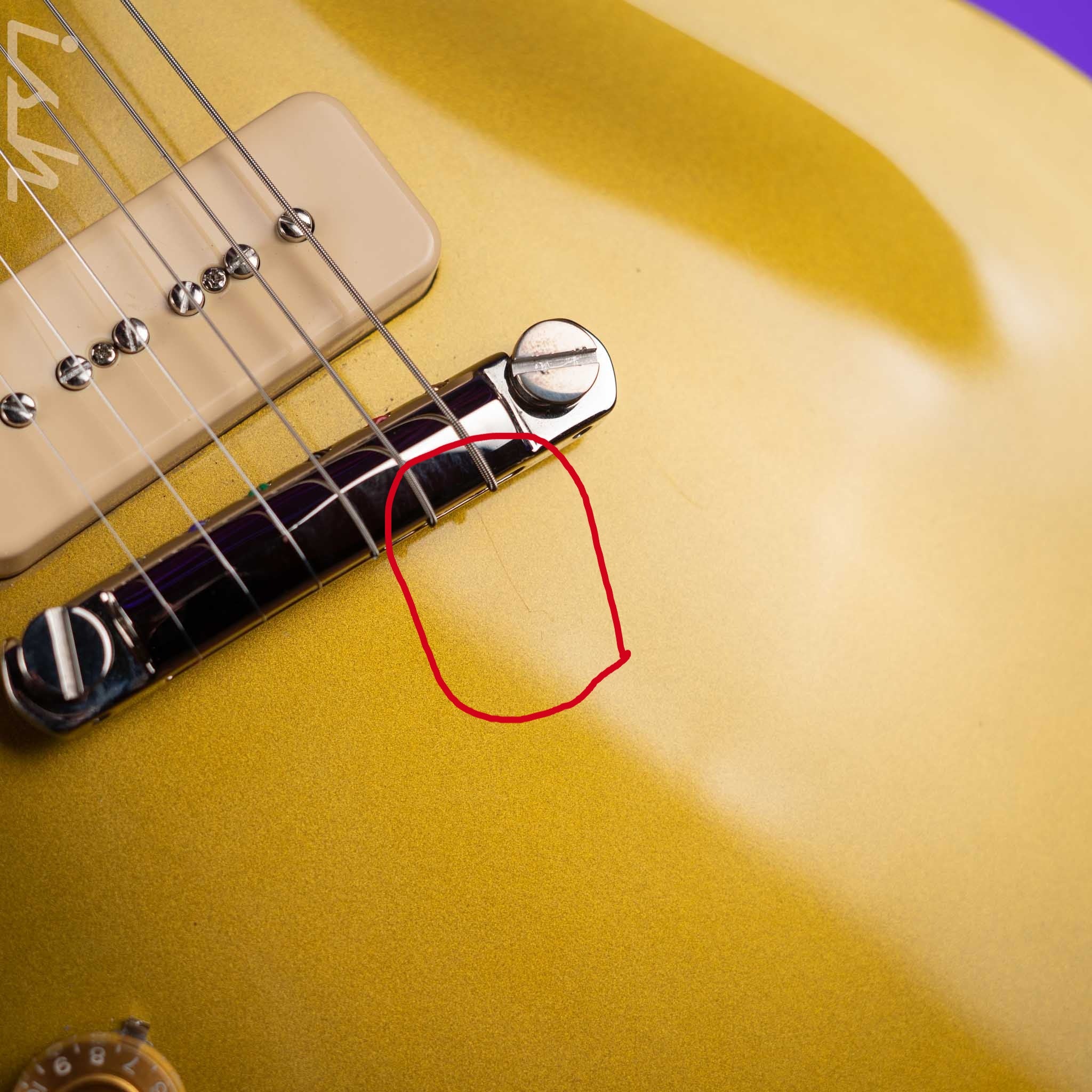 2022 Gibson Custom Shop 1954 Les Paul Standard Gold Top Lefty - Image 6