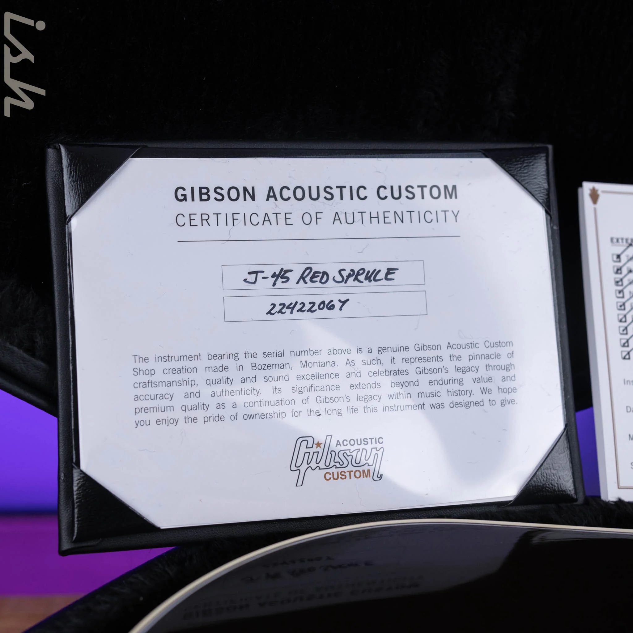 2022 Gibson Custom Shop J-45 Adirondack Spruce Top - Image 13