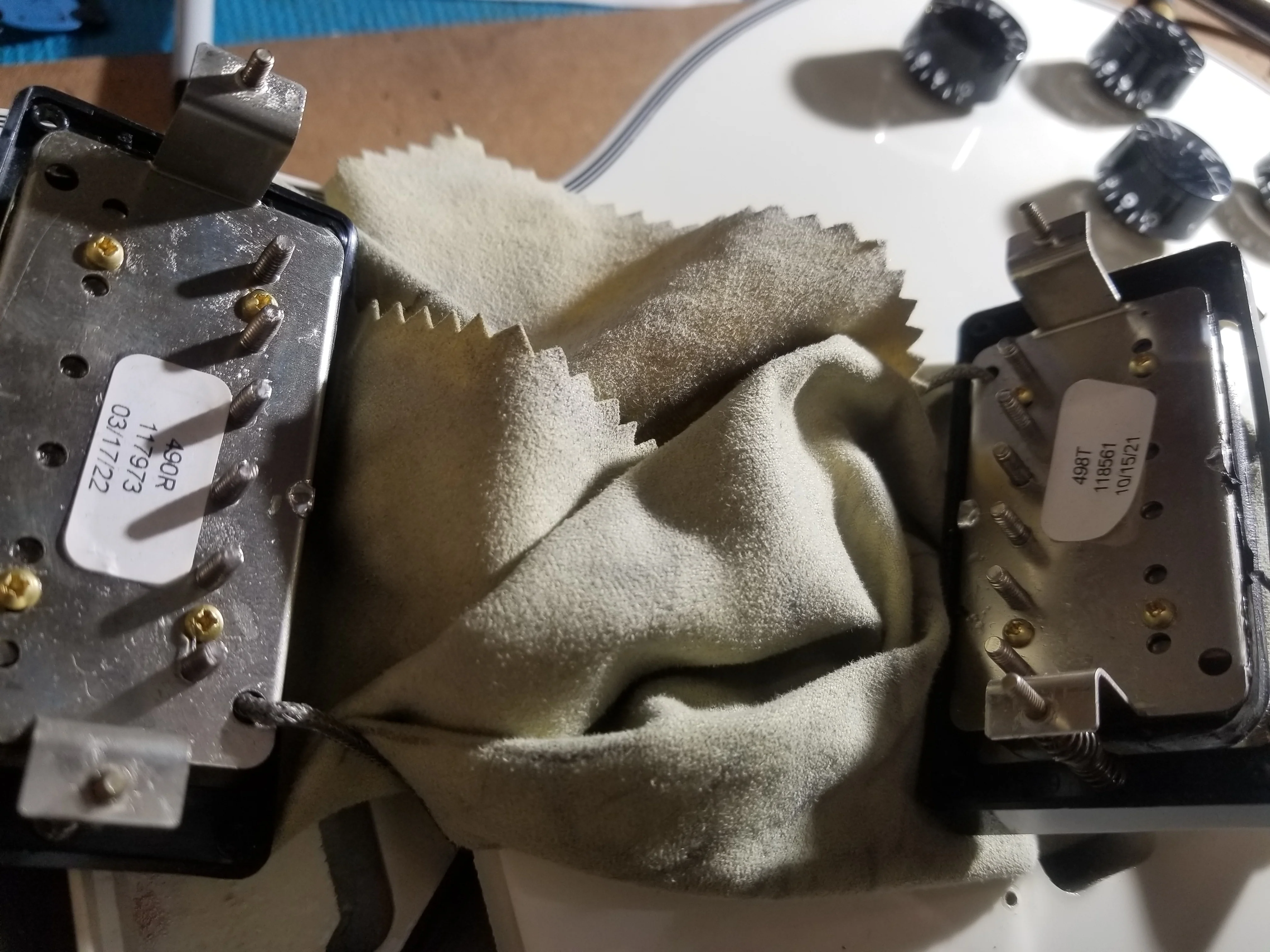 2022 Gibson Les Paul Custom White - Headstock Repair - Image 24