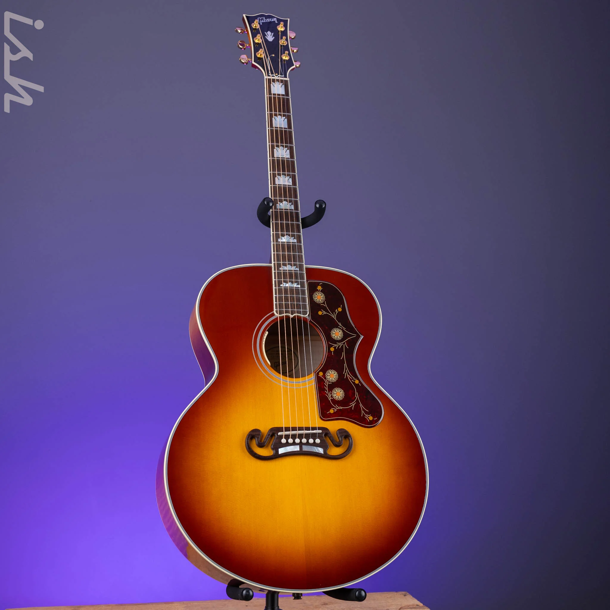 2022 Gibson SJ-200 Standard Acoustic-Electric Guitar Autumnburst - Image 2